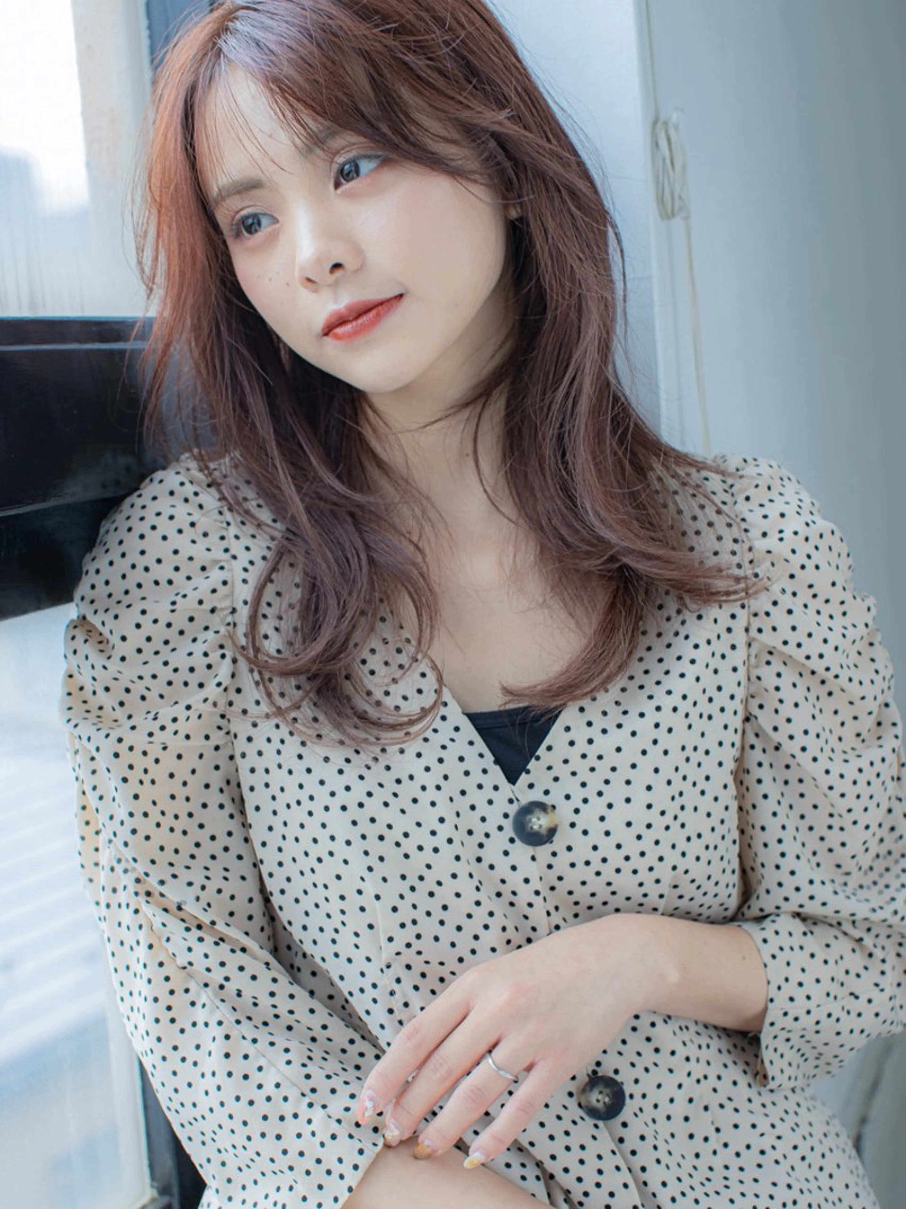 セミロング 星 美有のヘアスタイル