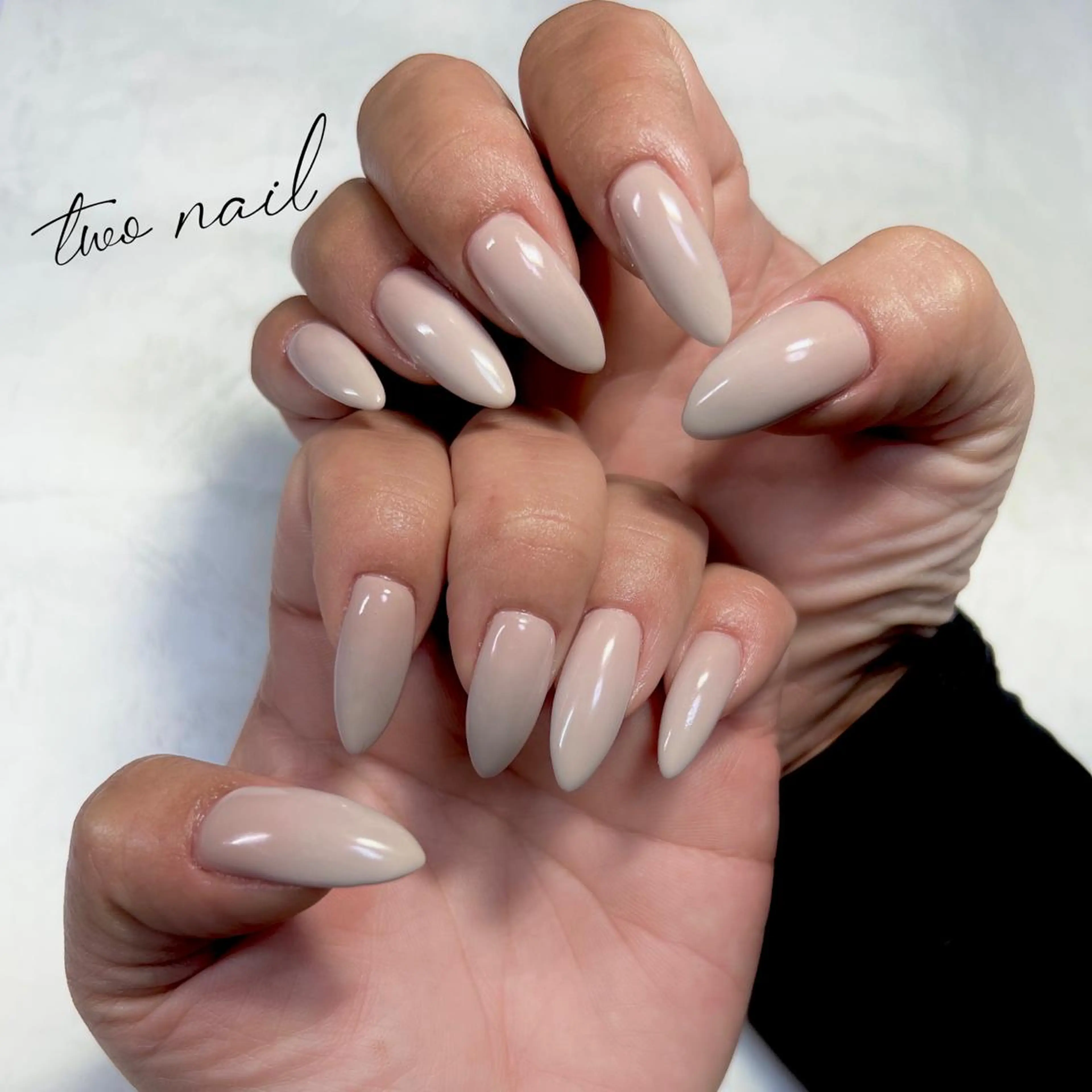 ネイル アートネイル フットネイル ハート ニュアンスネイル ホワイト two nailのネイルデザイン