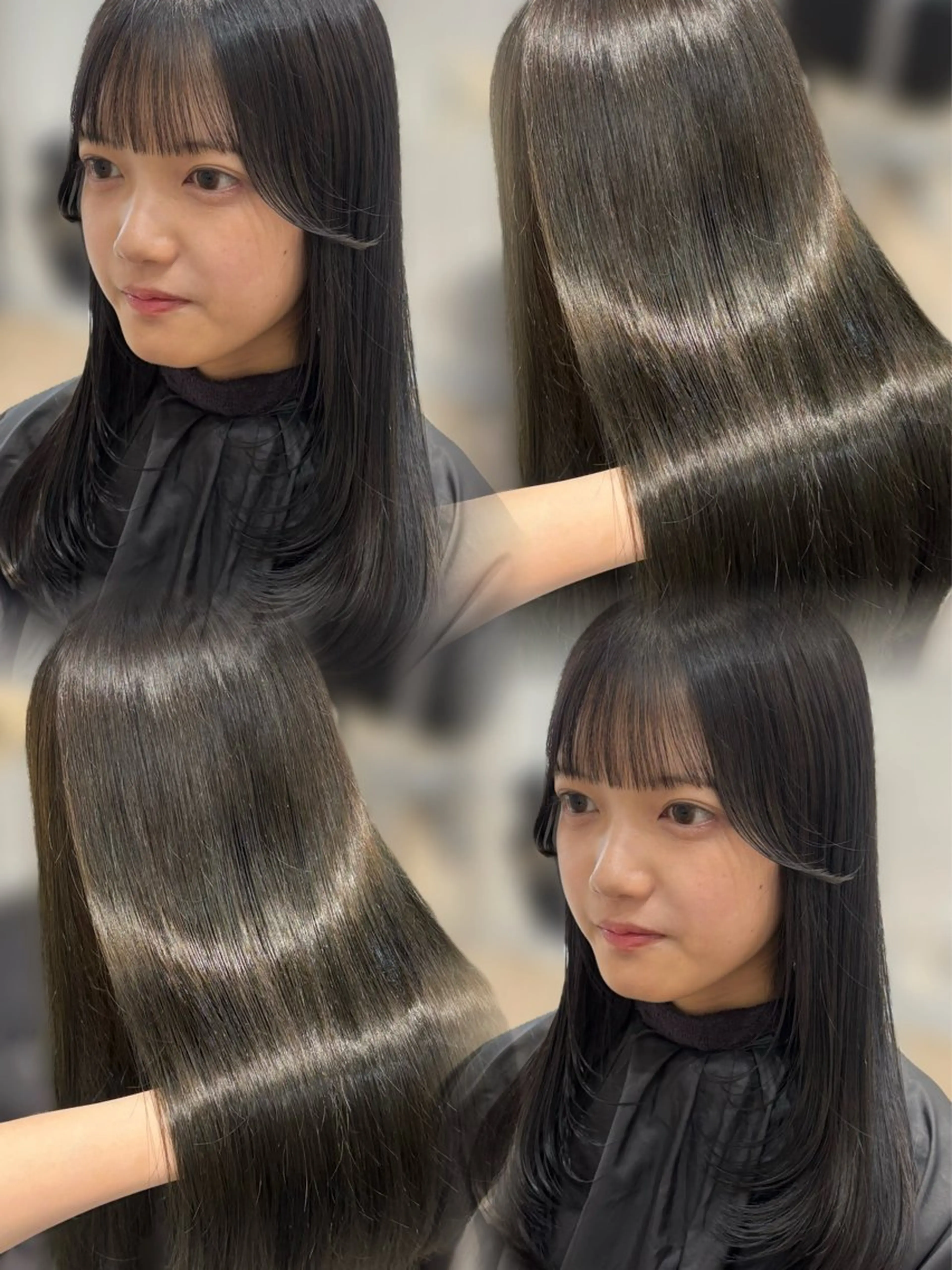 【 期間限定価格🎀 】【ダメージレス】　　　　　　　　　　　　　　　　カット + 髪質改善ケアカラー✨✨ + trの写真