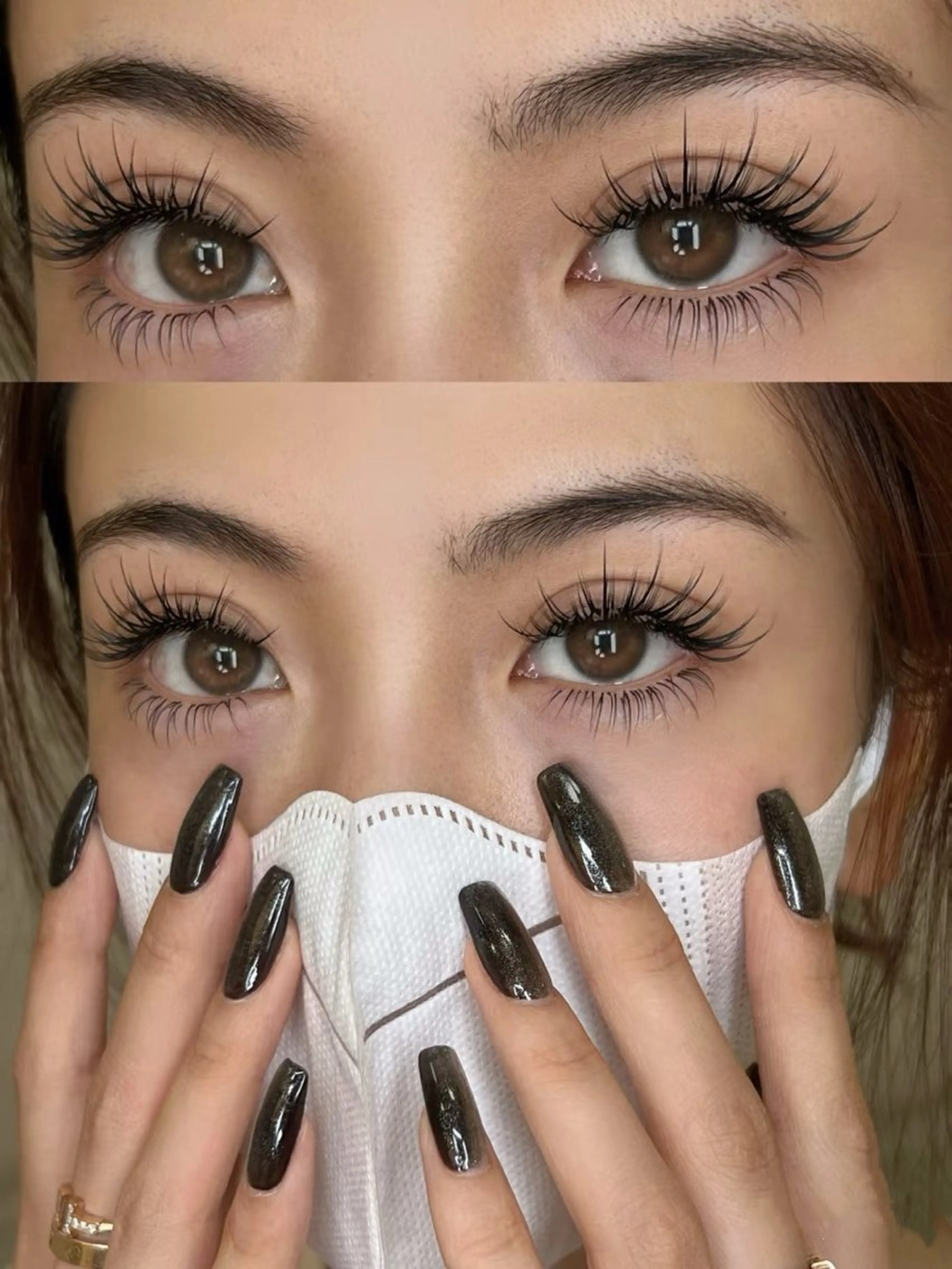 マツエク・マツパ バインドロック カラーマツエク フラットラッシュ ナチュラル パリジェンヌラッシュリフト YK• マツエクサロンのマツエク・マツパデザイン