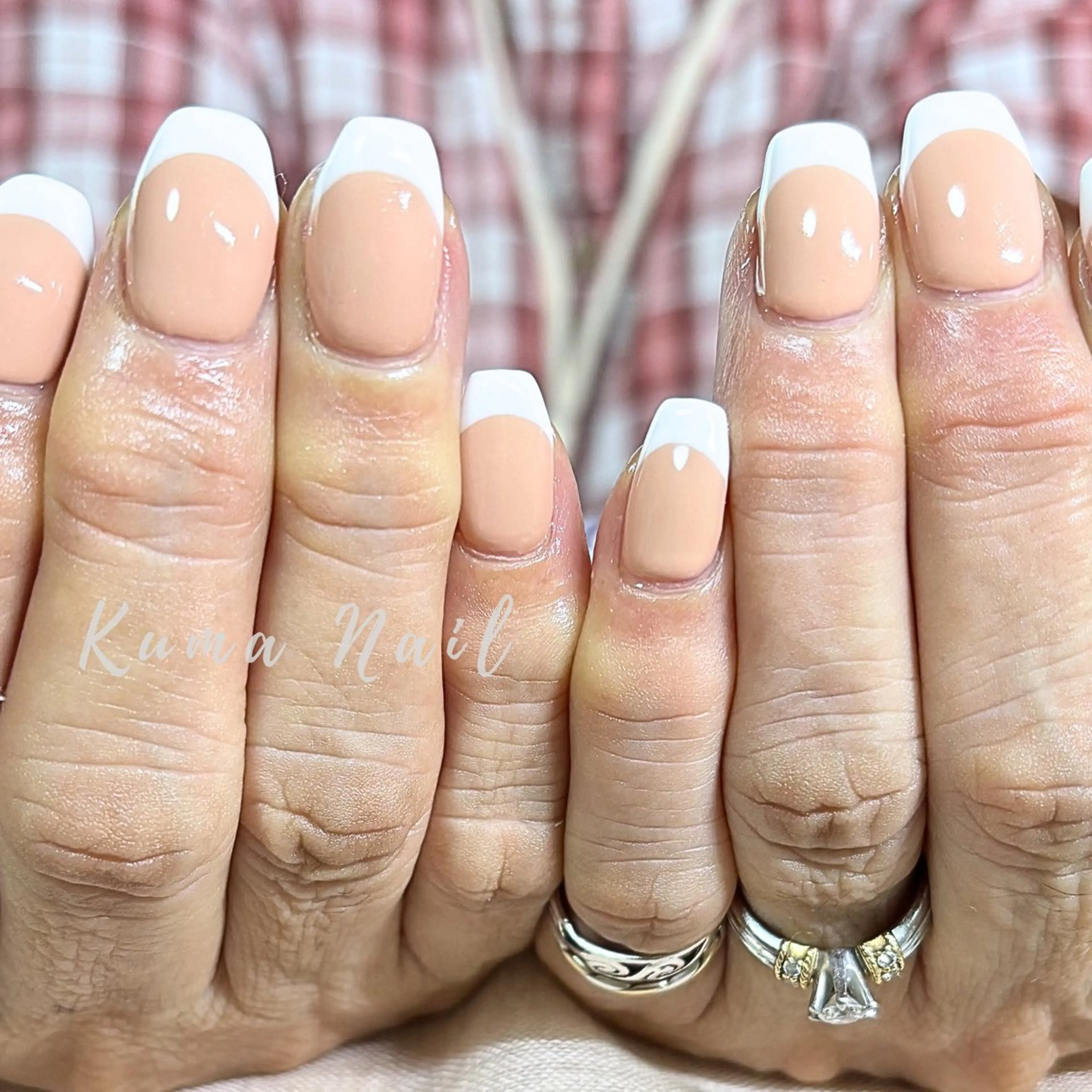 ネイル フレンチネイル シンプルネイル ハンドネイル 藤が丘ネイル Kuma Nailのネイルデザイン