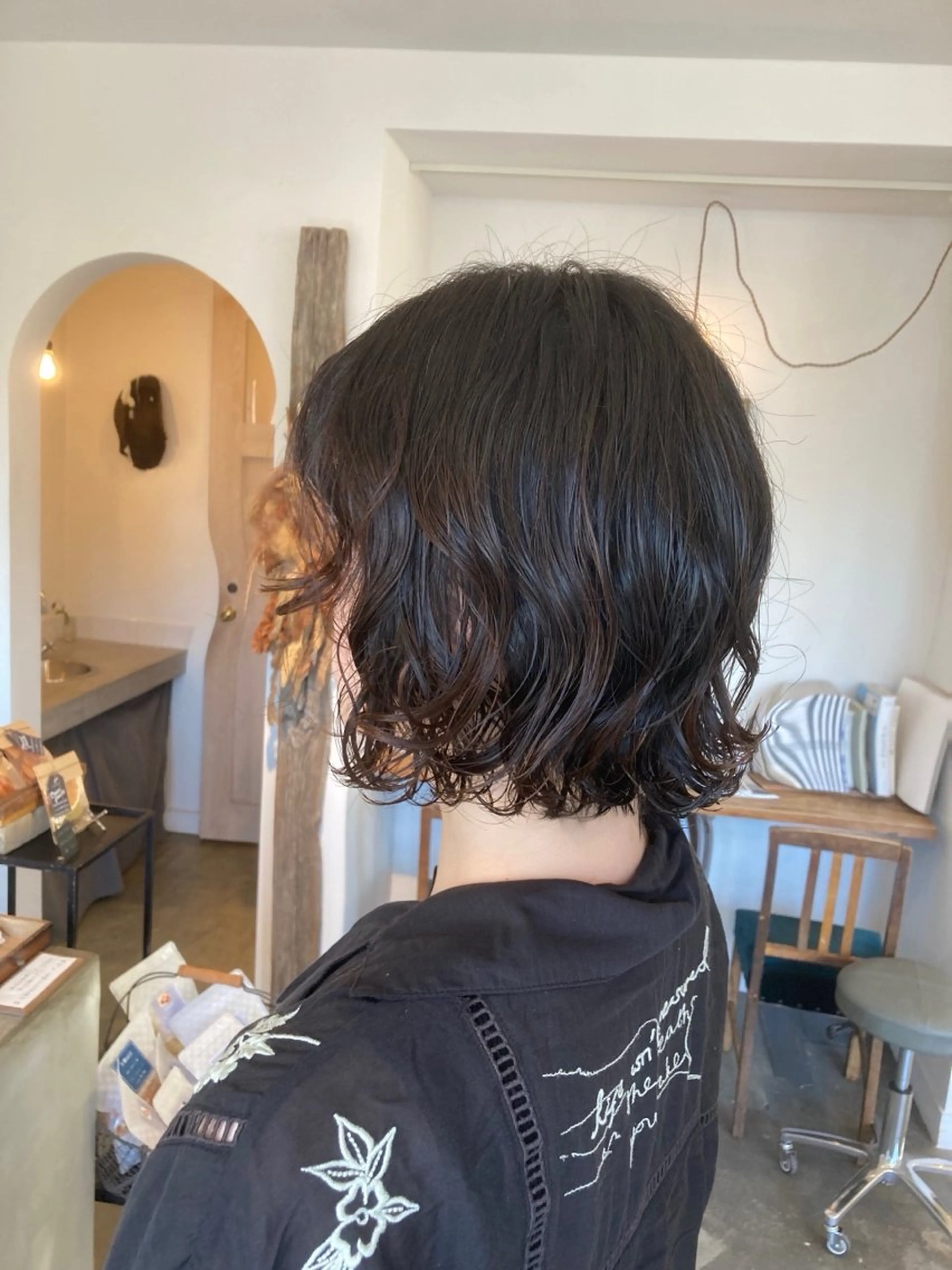 ショート パーマ ボブ vahan✂︎ 小林未果🕊のヘアスタイル