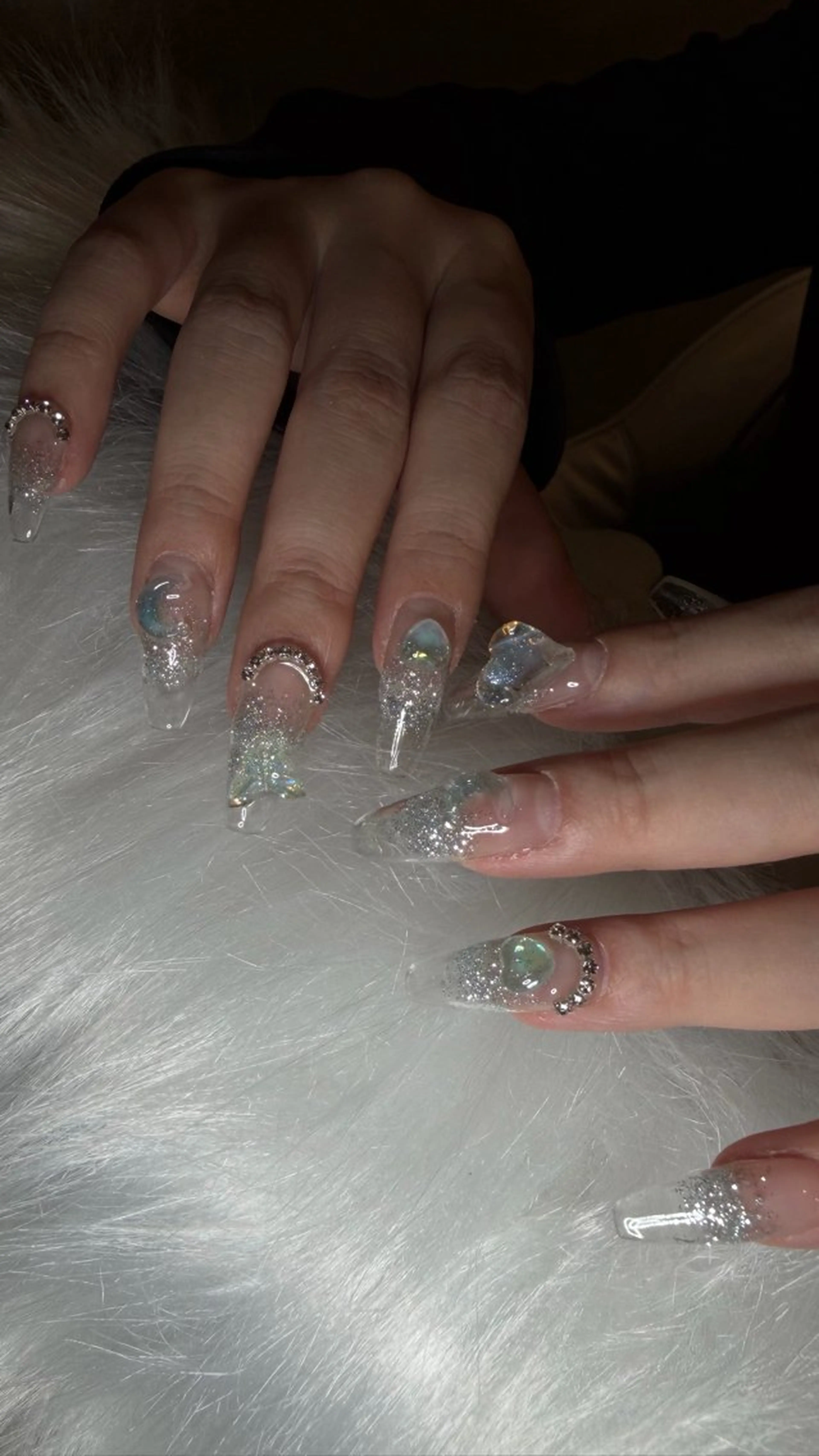 ネイル 長さ出し ハンドネイル ハンドケア she nail studio所属・room410 Mei.Sのネイルデザイン