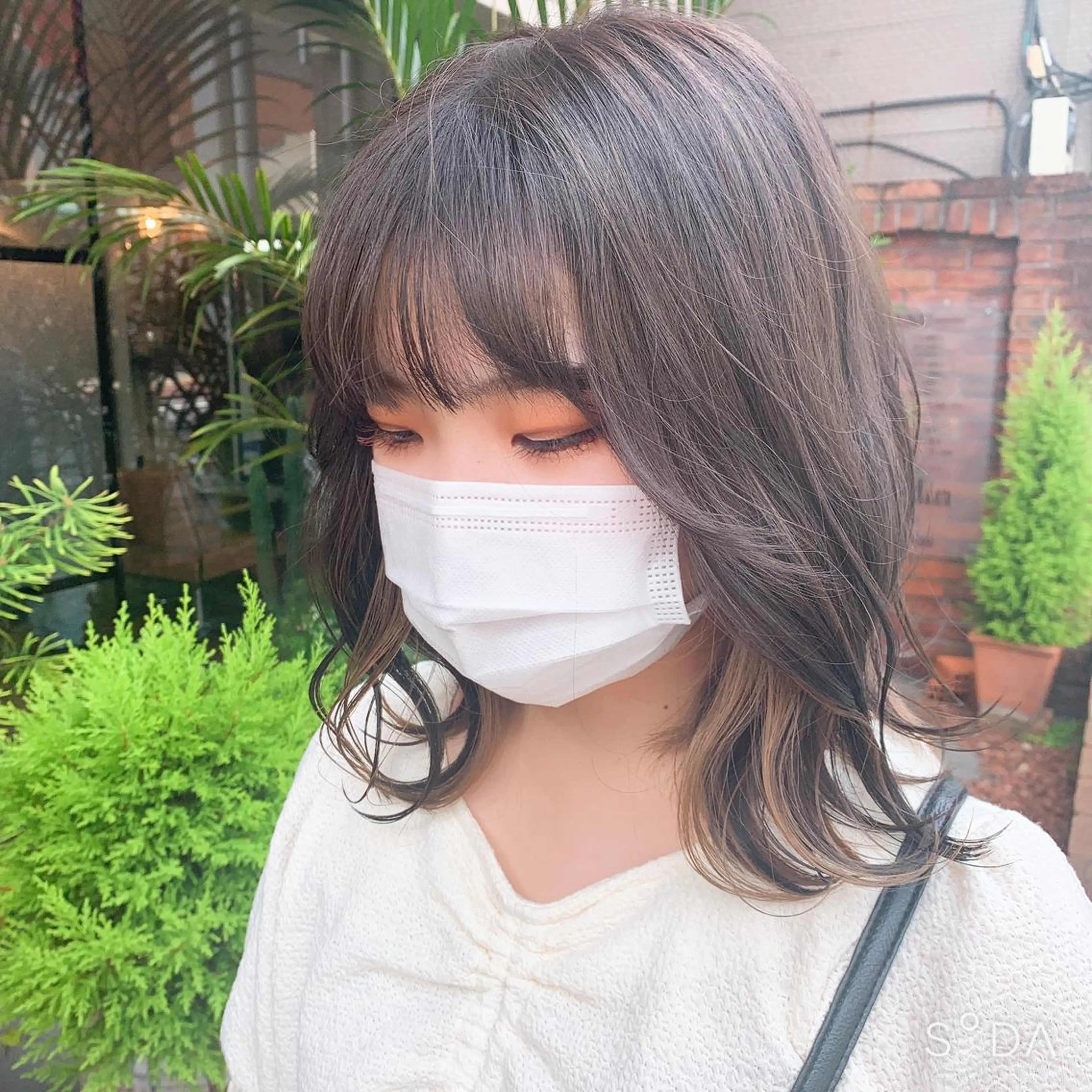 ミディアム カット ヘアカラー SHIAN 八王子👼鬼塚さやかのヘアスタイル