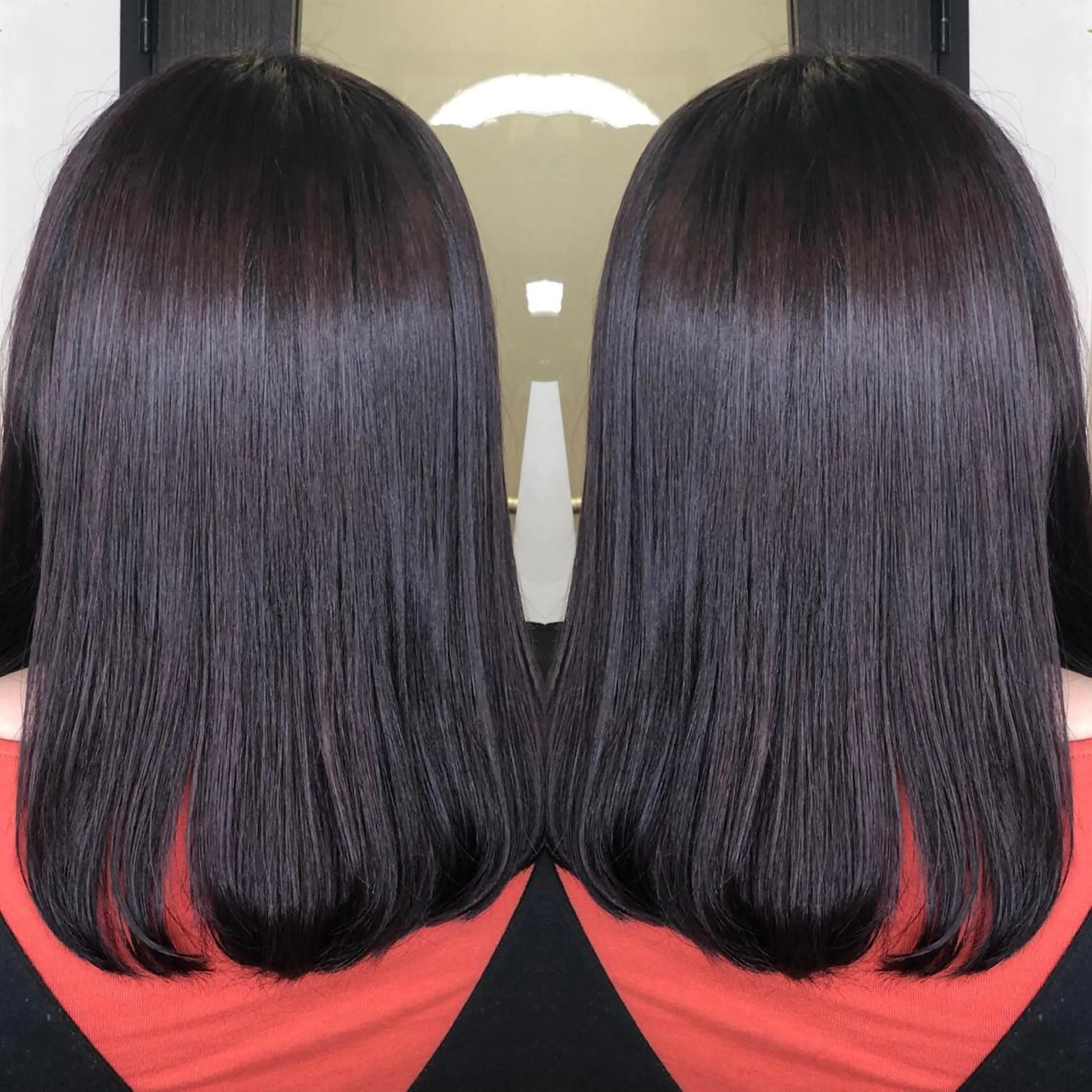 ミディアム カラー バイオレットカラー 韓国🇰🇷 ✂︎hair 内田愛のヘアスタイル