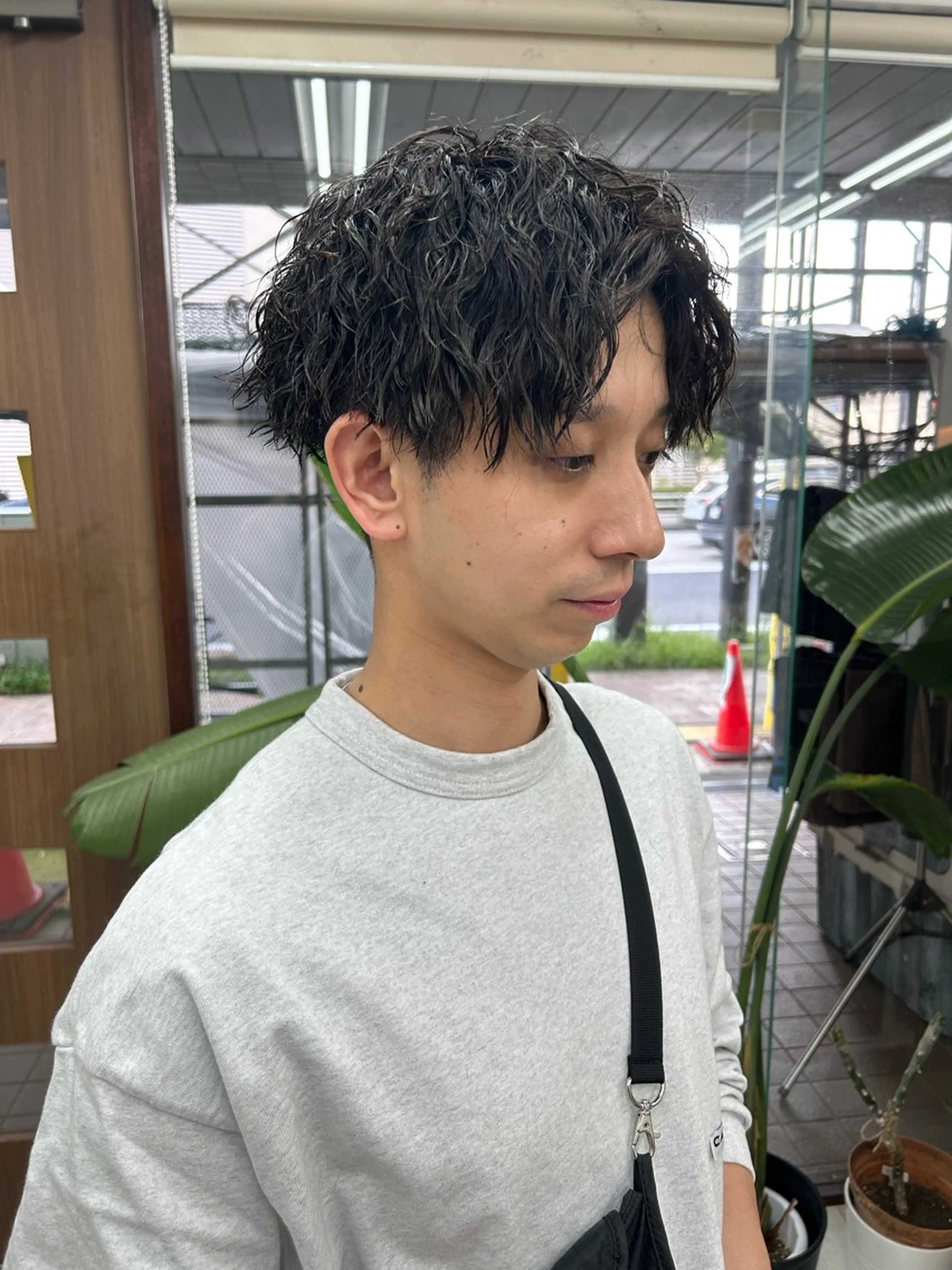 ショート パーマ メンズ センターパート メンズパーマの達人 / タカシマダイスケのヘアスタイル