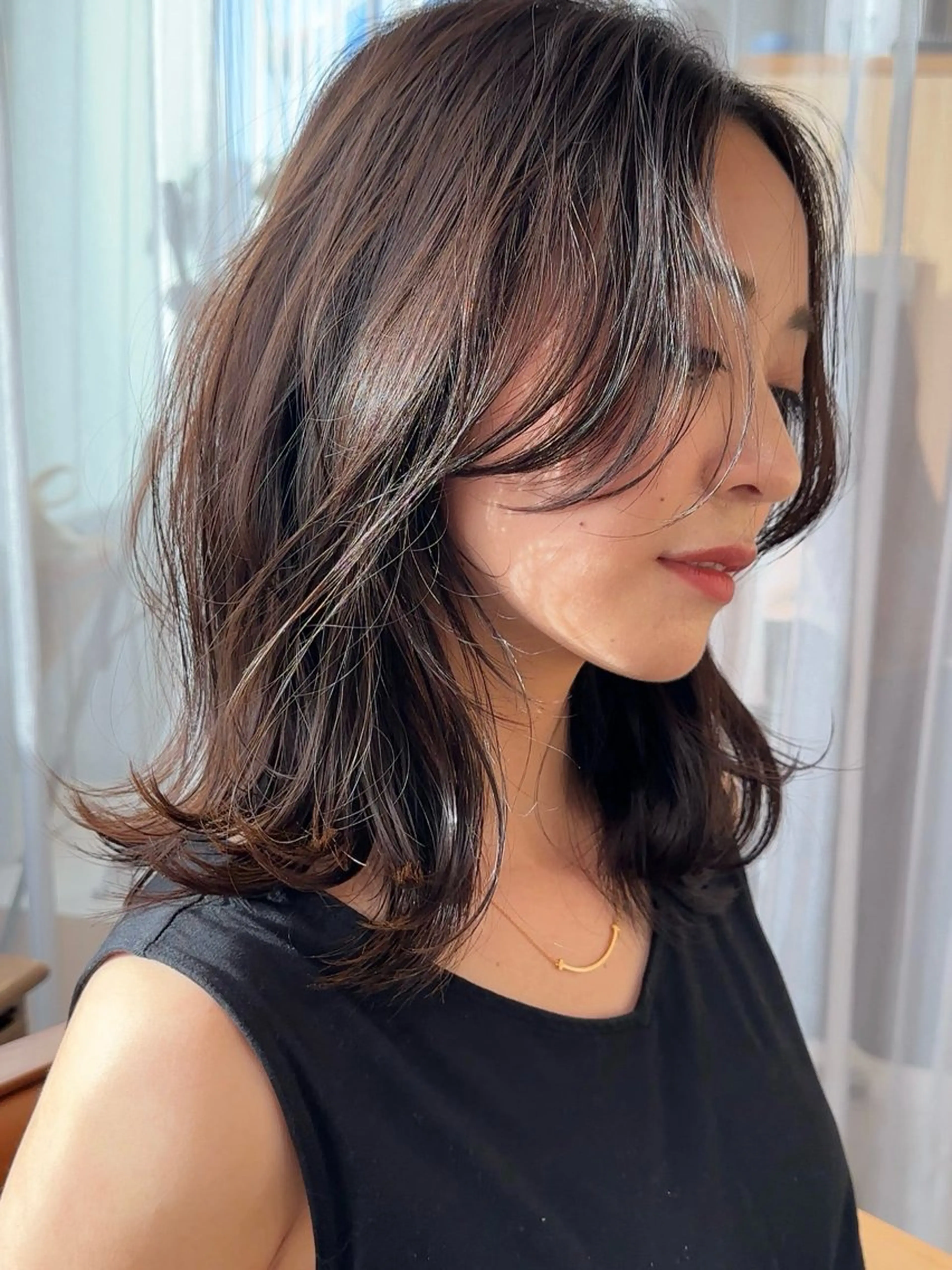 ミディアム ショート/レイヤー /札幌/小山内のヘアスタイル