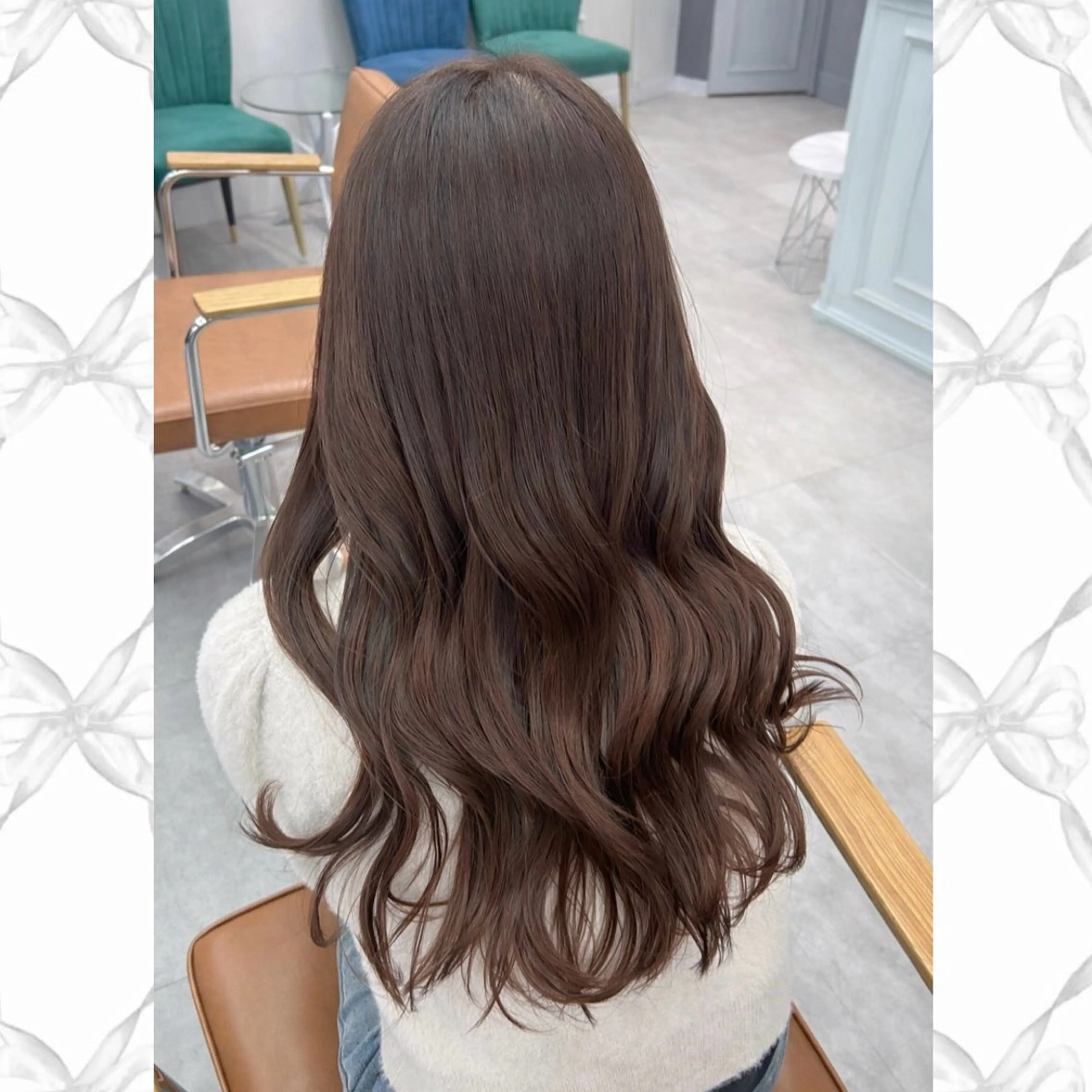 ロング ☘️中明度カラー/ 縮毛矯正ナミ☘️のヘアスタイル