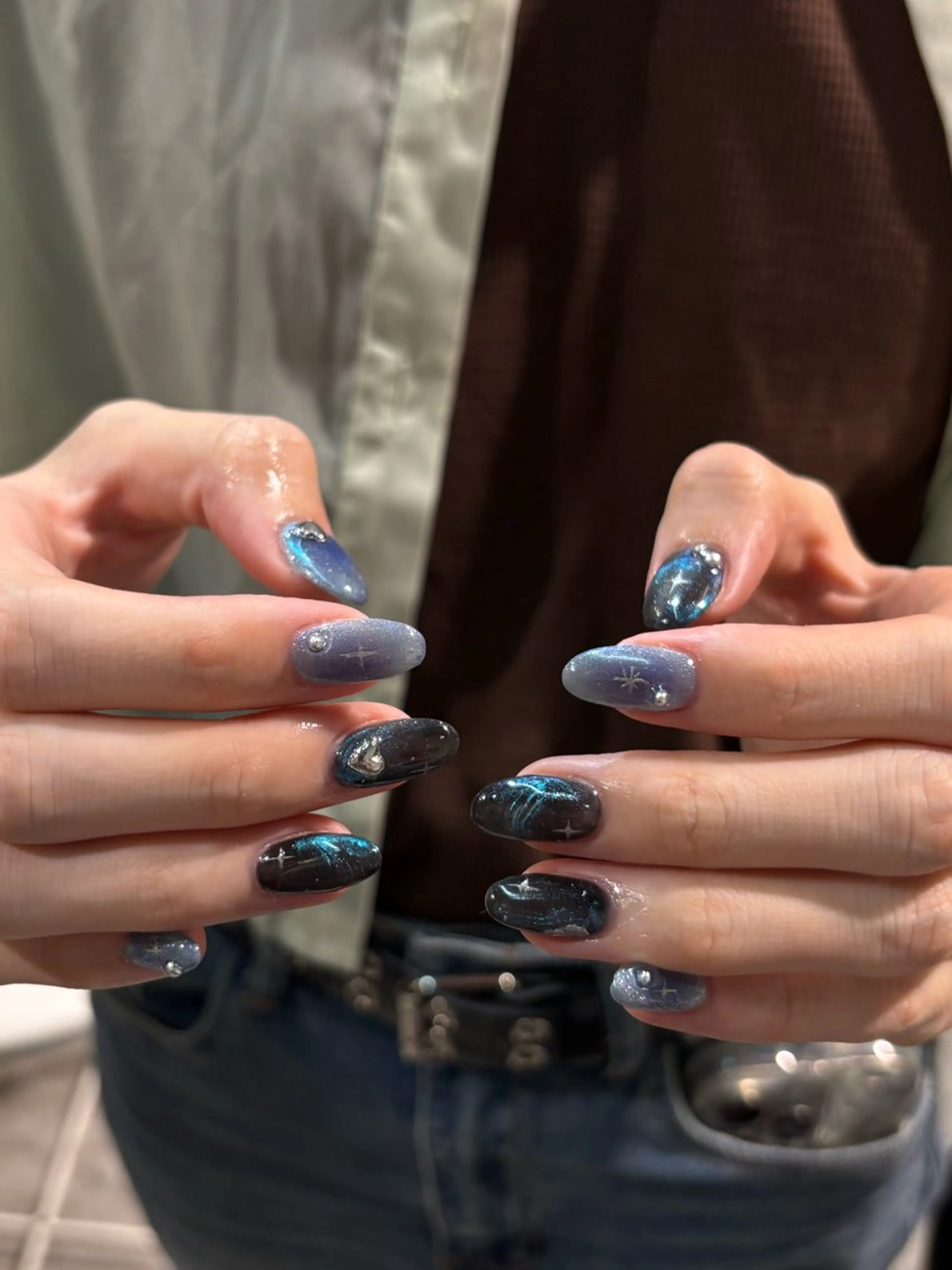 ネイル ハンドネイル ハンドケア 艶ｶﾗｰ･:*個性派 ﾈｲﾙ🦋mire-のネイルデザイン