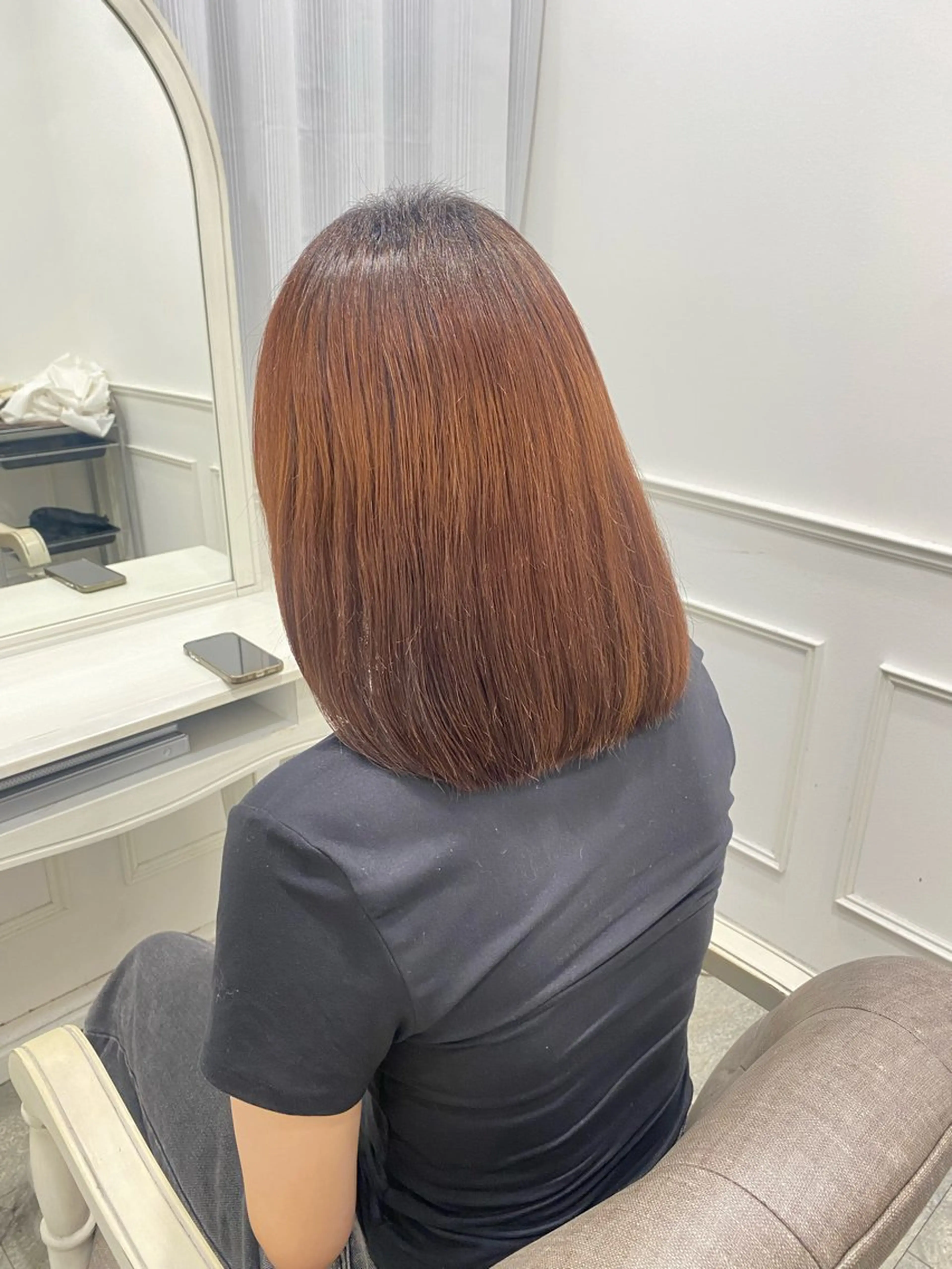 ミディアム 新田 妃那のヘアスタイル