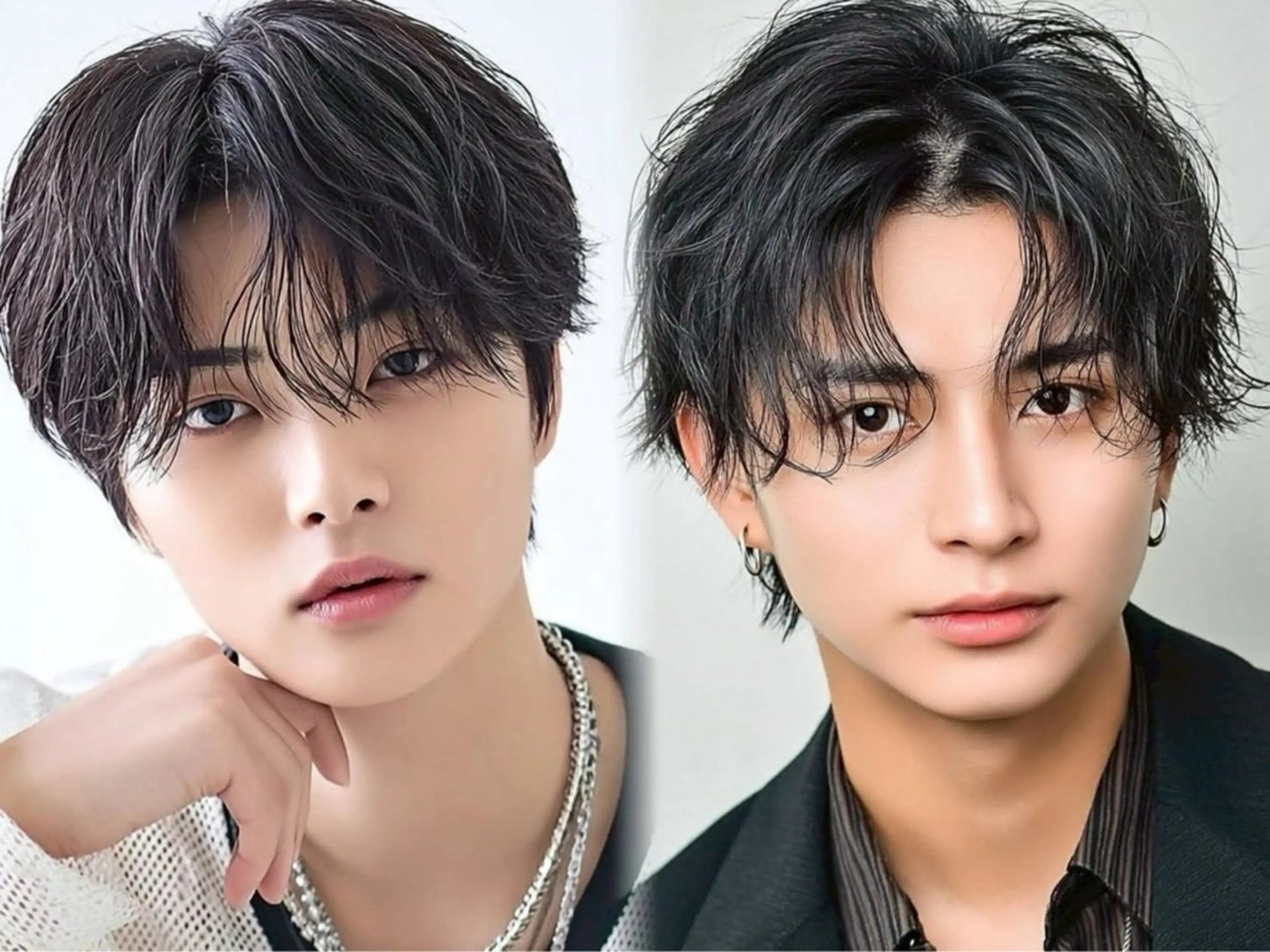 ミディアム パーマ メンズ カット パーマ 💎透明感/韓国/ レイヤー/泉亮介💎のヘアスタイル