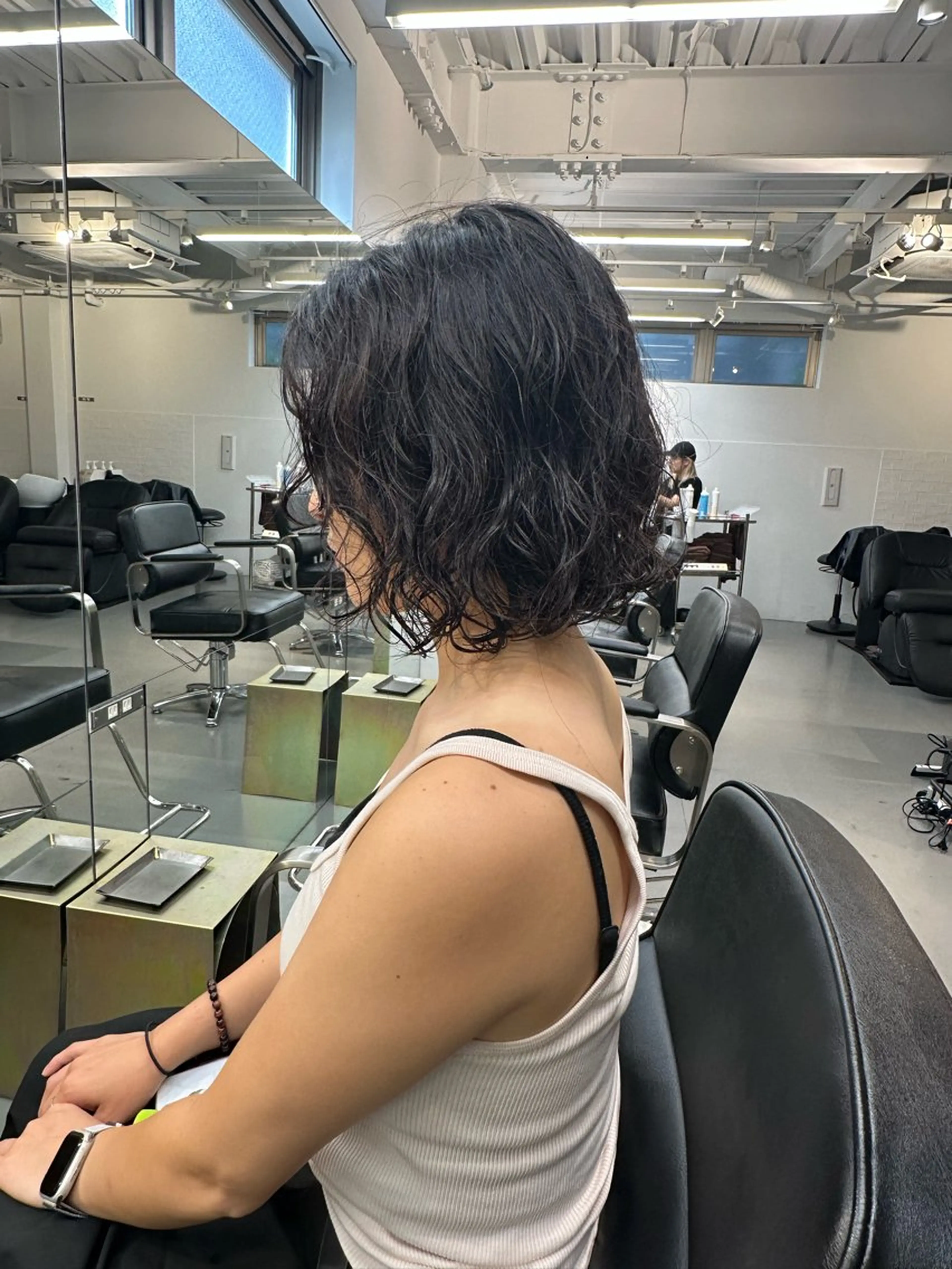 ミディアム パーマ カット パーマ お悩み解決パーマ hana🩰のヘアスタイル