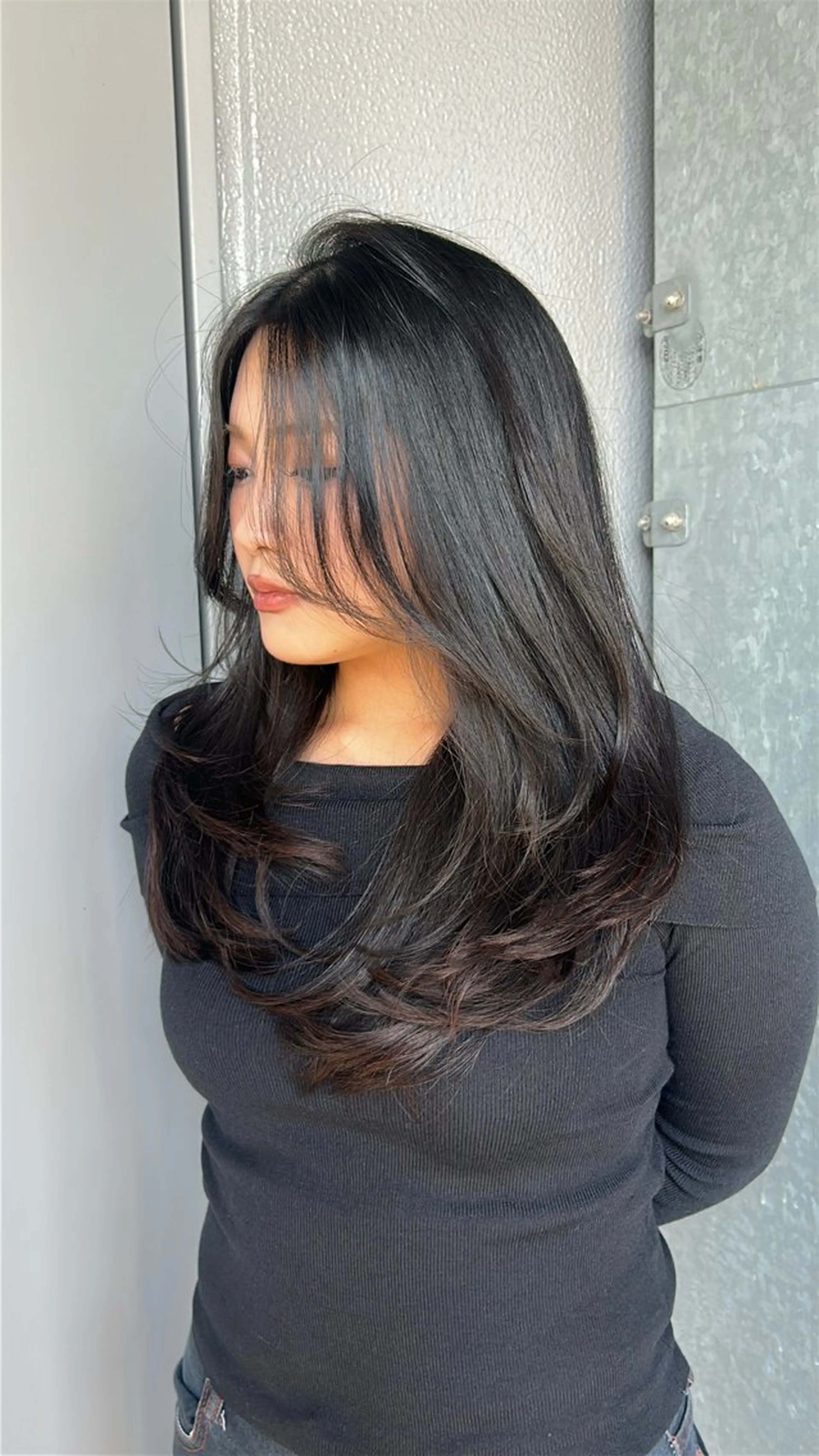 ロング レイヤーカット 桑江 紫瑞花のヘアスタイル