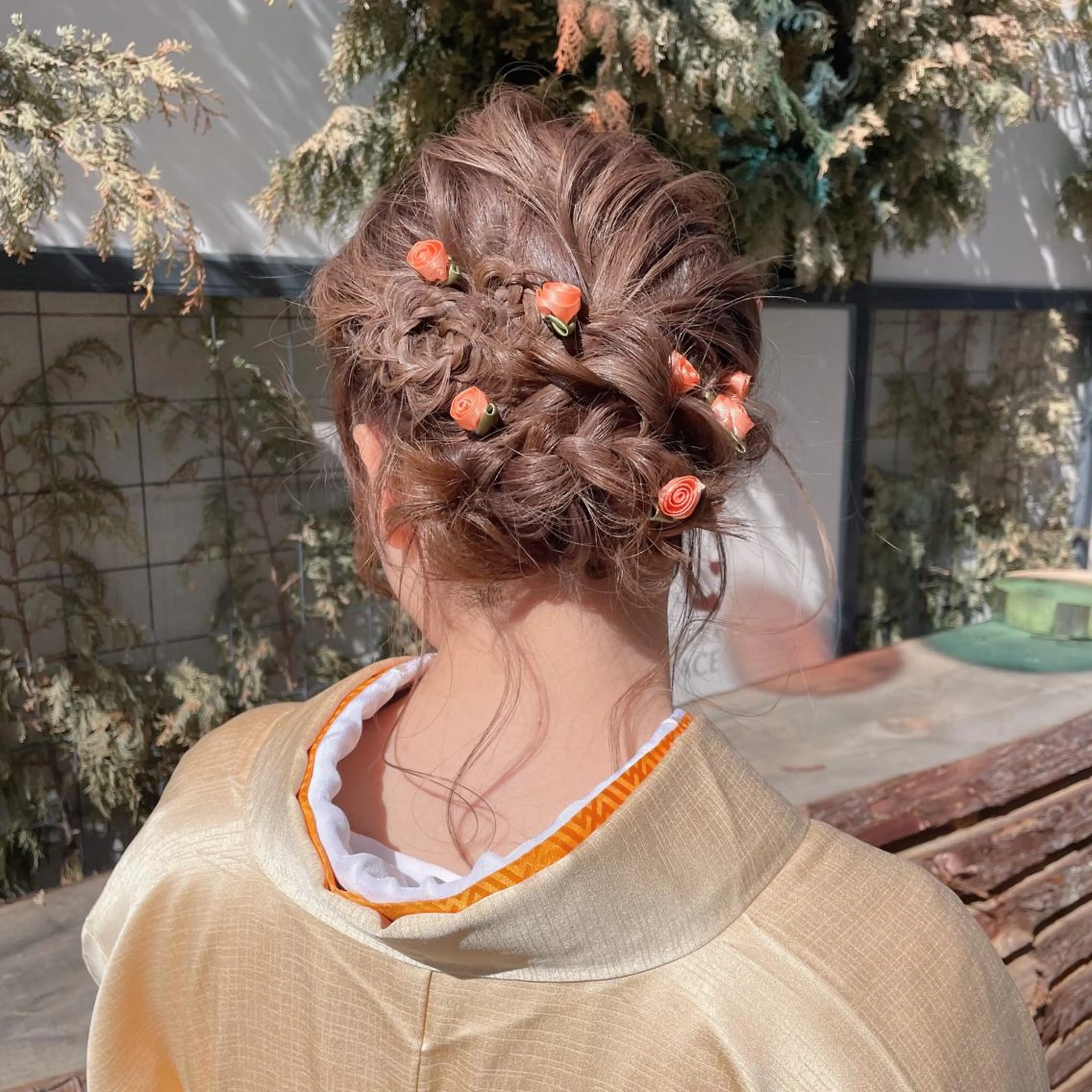 ミディアム カラー ヘアアレンジ 卒業式のヘアスタイル なつき/艶ピンク/ girly hairのヘアスタイル