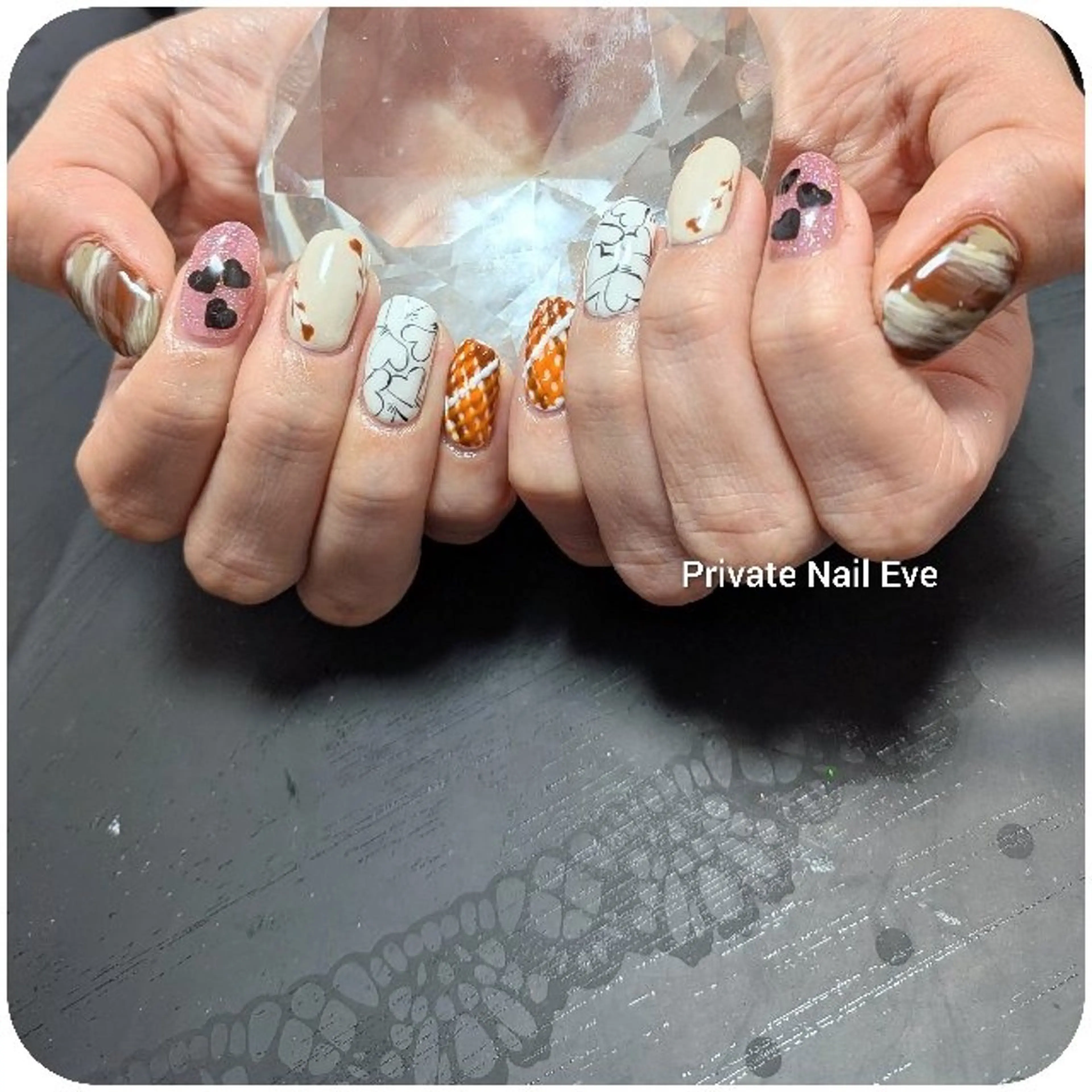 ネイル バレンタイン ハンドネイル ネイル junkoのネイルデザイン