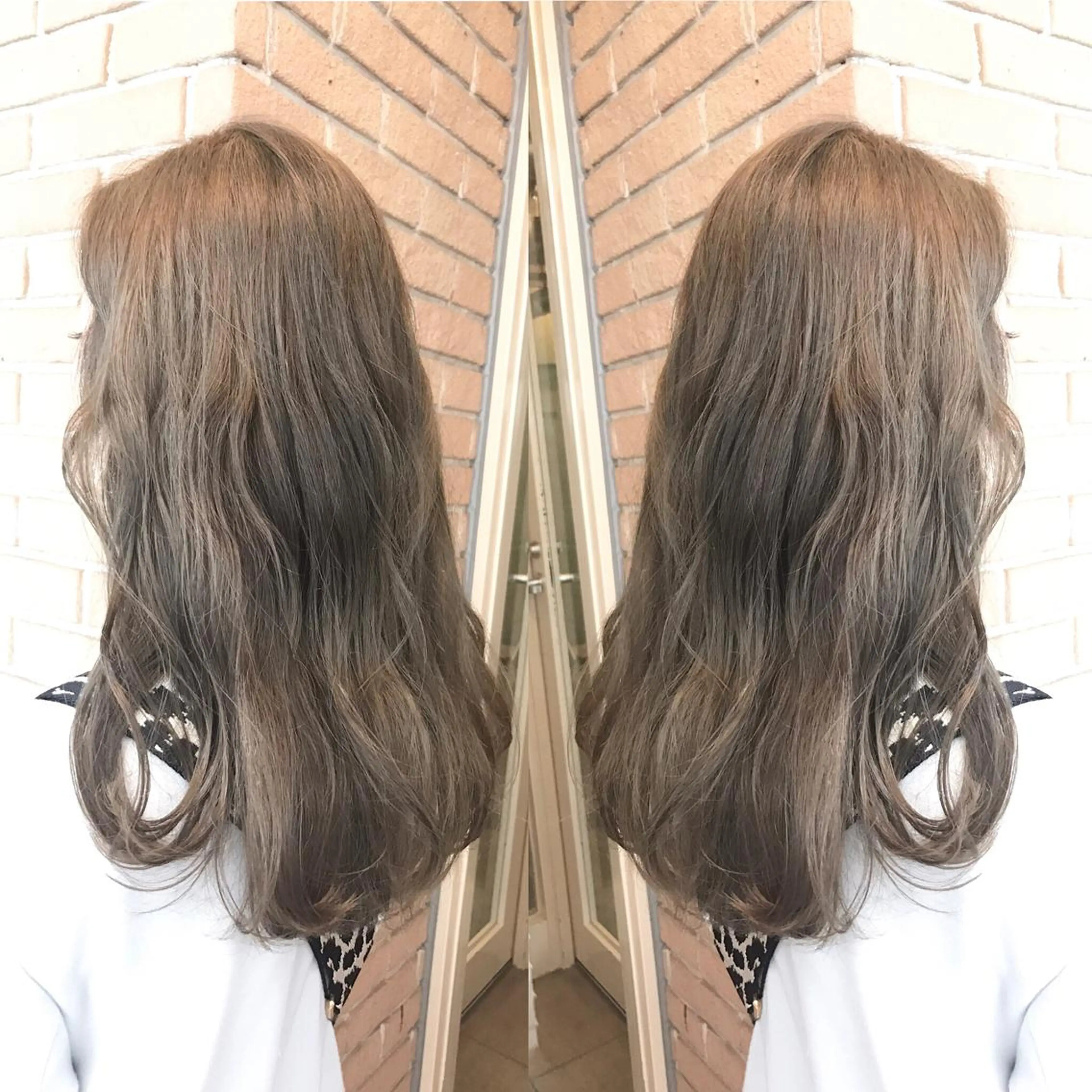 セミロング カラー パーマ ヘアアレンジ メンズ ネイル マツエク・マツパ ダブルカラー カラーマツエク サロンドミルク 原宿のヘアスタイル