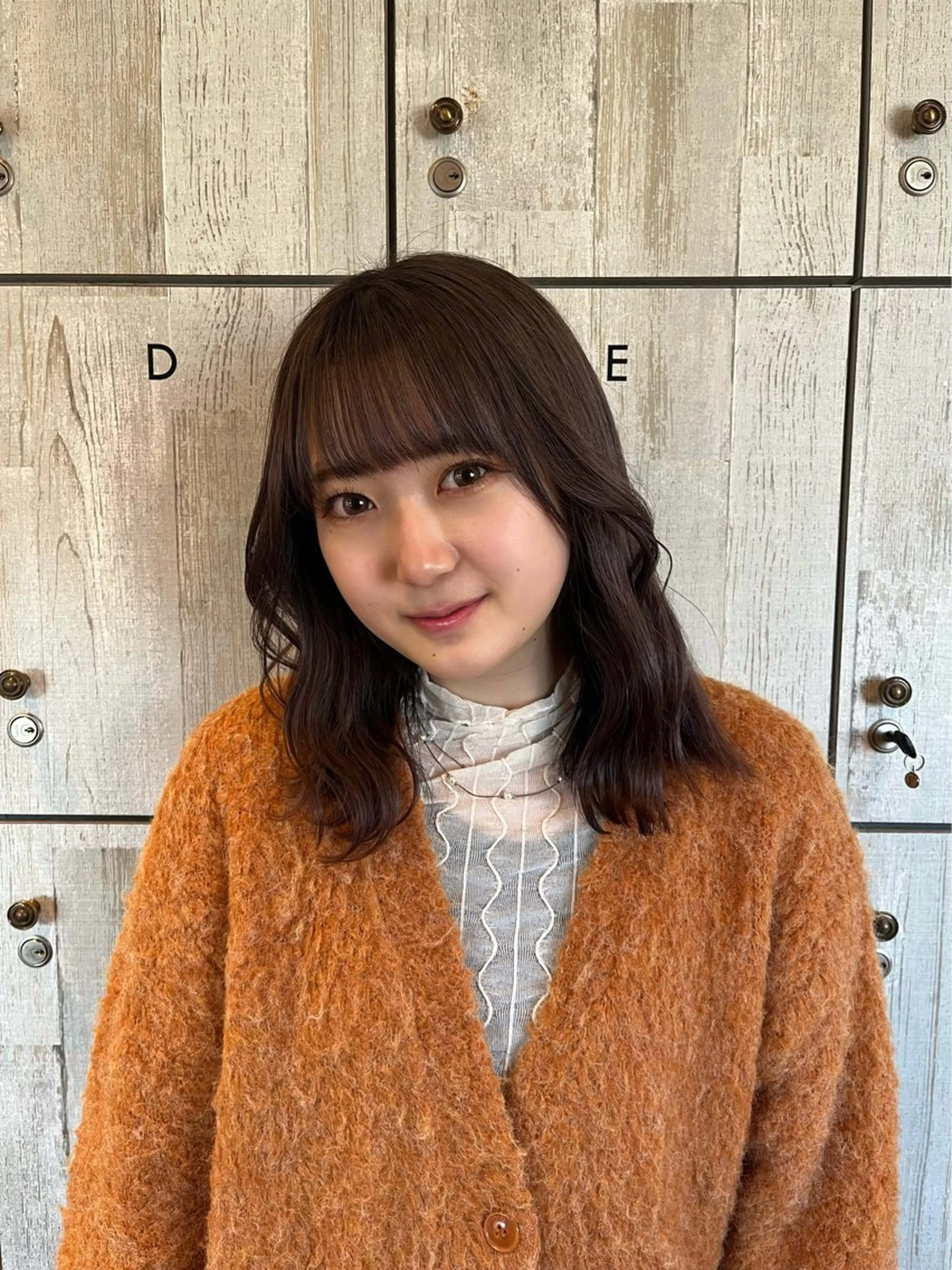 ミディアム カラー ヘアカラー トリートメント ♡ナナコ♡ レイヤー/艶髪のヘアスタイル