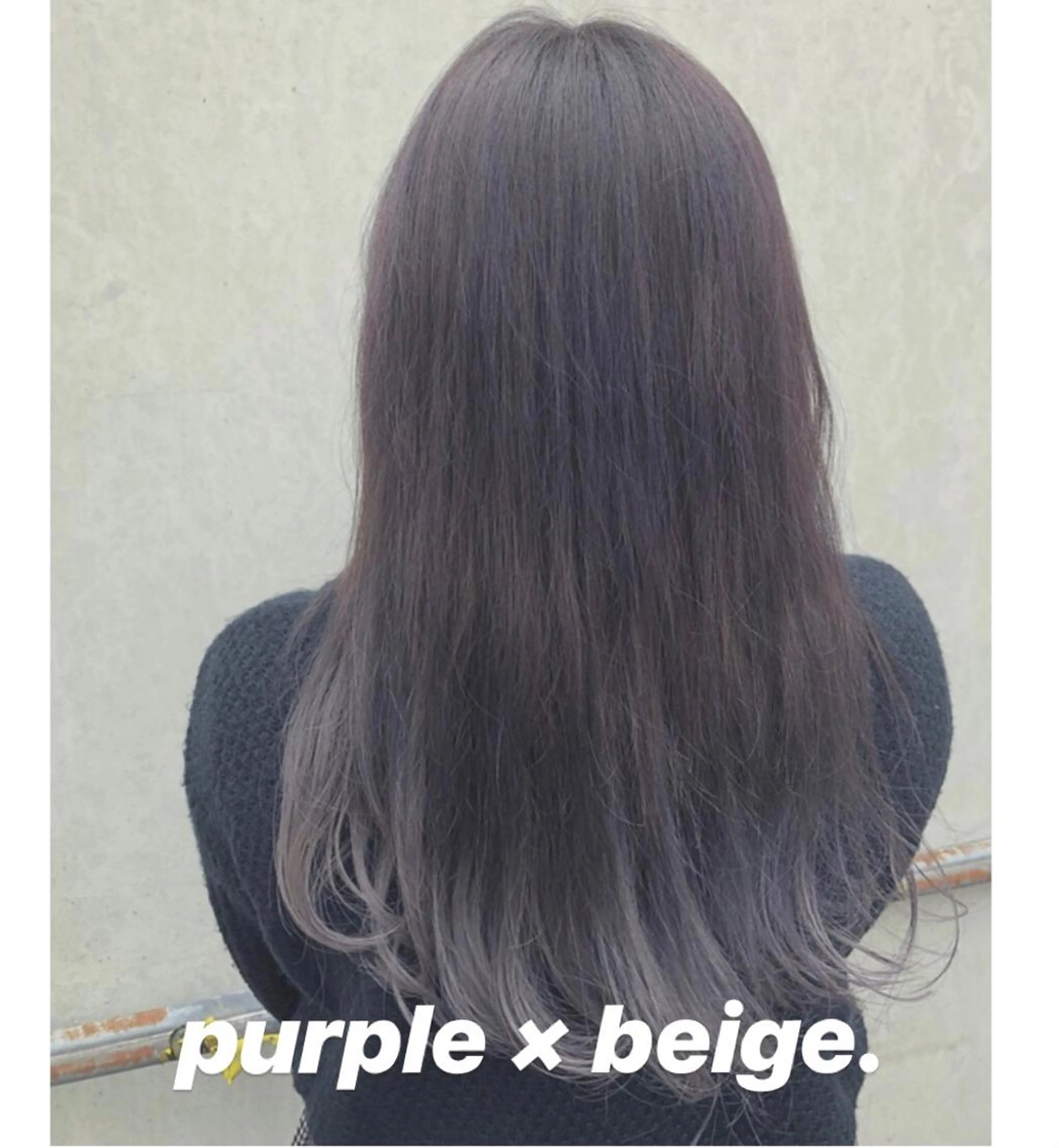 ロング カラー ヘアアレンジ ベージュカラー ハイトーンカラー パープルカラー enurk店 🍋 M I K U  *のその他イメージ