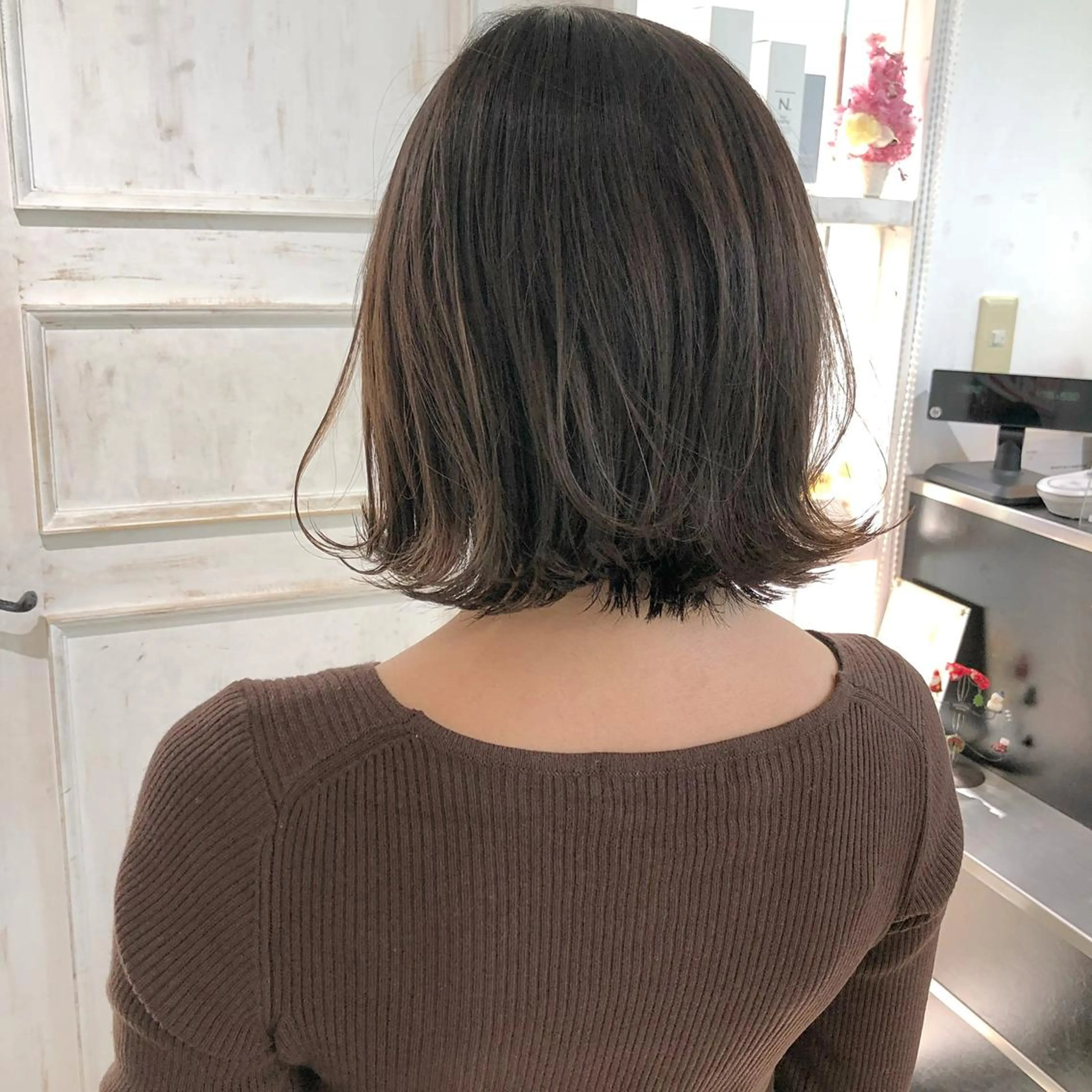 ショート カラー ハイライトカラー ハイライト 榎園 由美のヘアスタイル