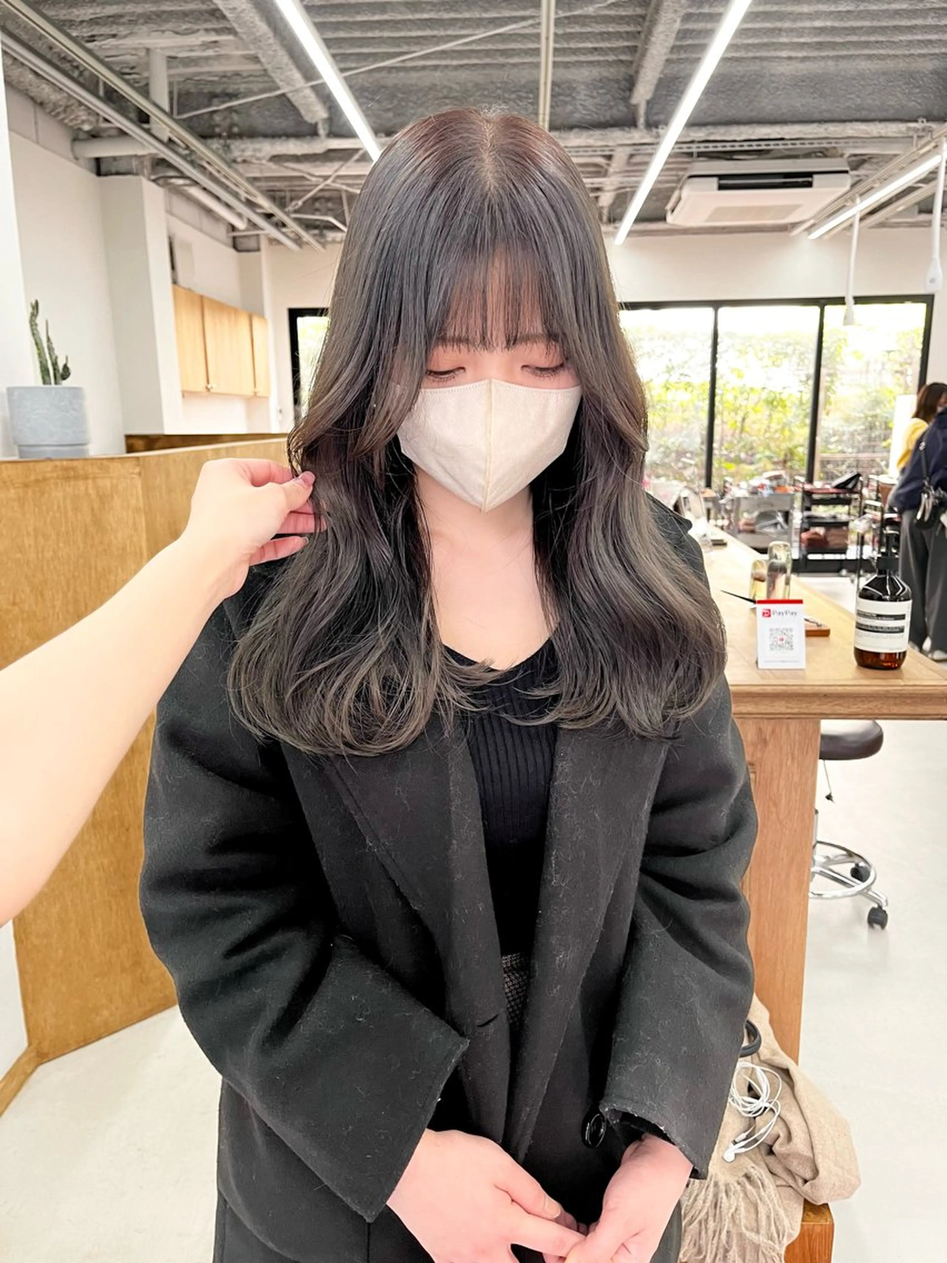 ロング カラー ヘアアレンジ ブリーチ ダブルカラー ブリーチなしカラー ena/ブリーチなし 透明感・レイヤー🎀のヘアスタイル