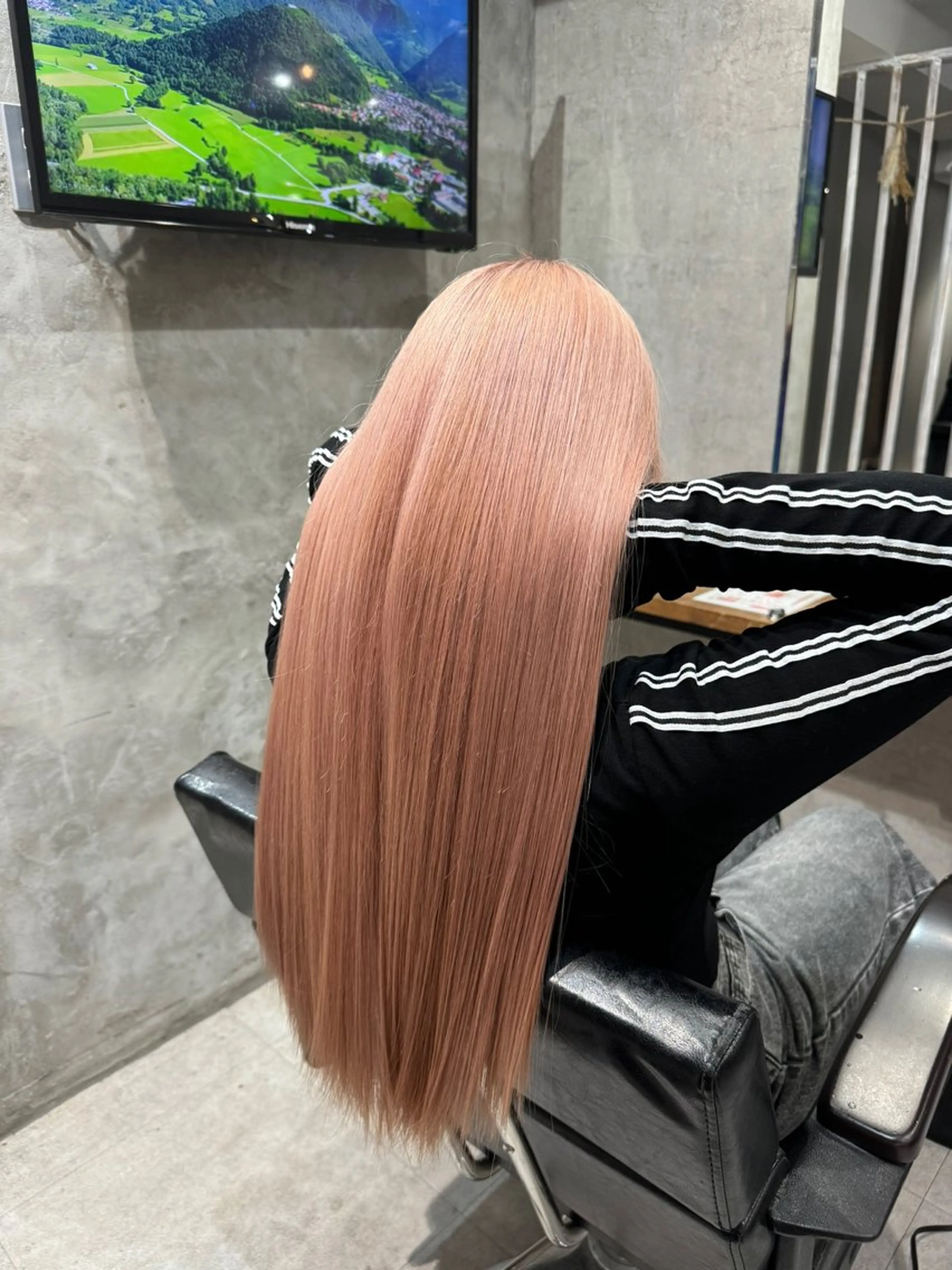 ロング カラー ベージュカラー ピンクカラー ピンクベージュ ヘアカラー 矢島颯哉/ハイトーン ブリーチカラー💎のヘアスタイル