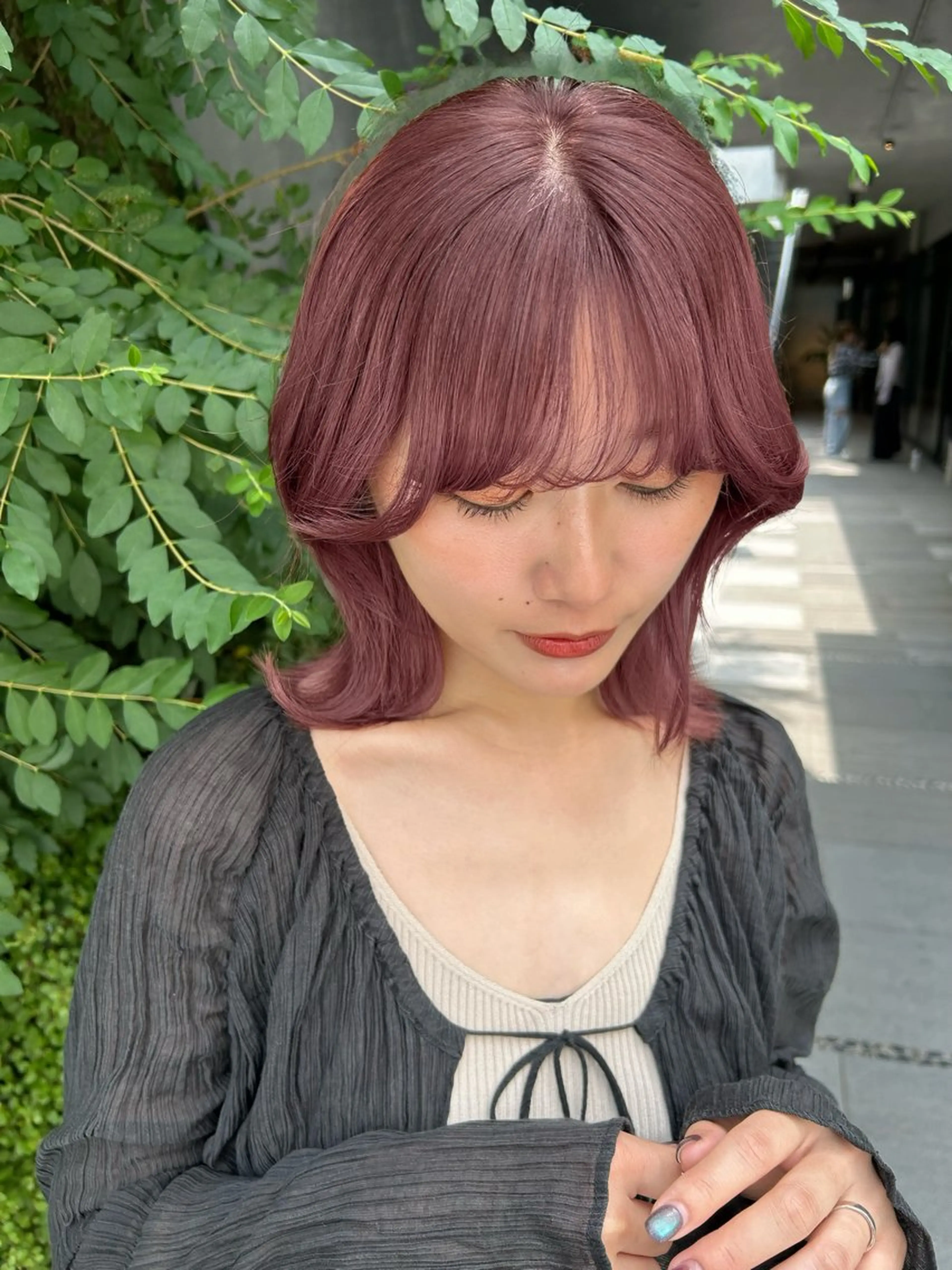 ミディアム カラー ヘアカラー トリートメント 透明感/ベージュ /kazui🐈のヘアスタイル