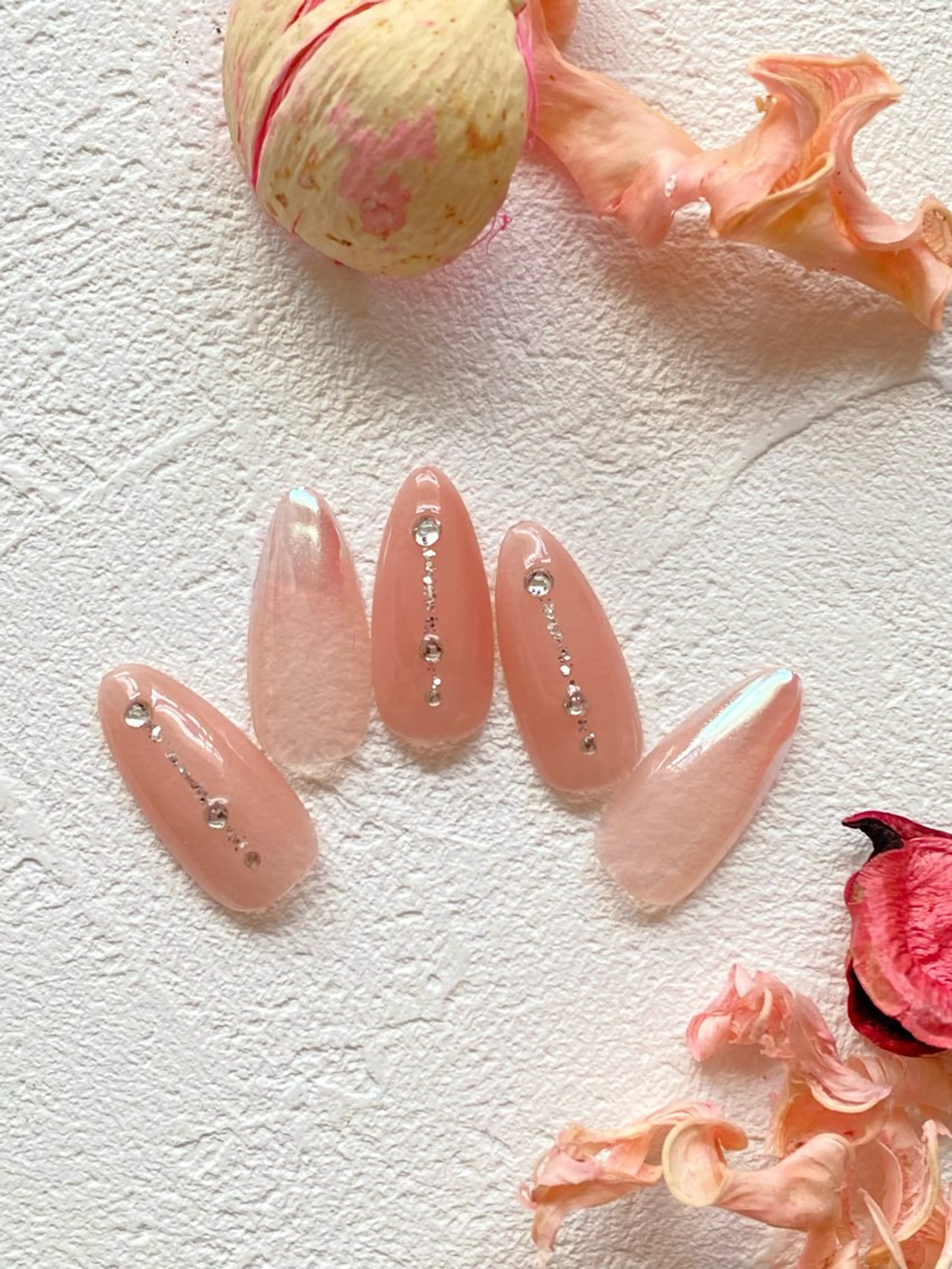 ネイル アートネイル グラデーション キラキラネイル ミラーネイル ピンク iro+ nailのネイルデザイン