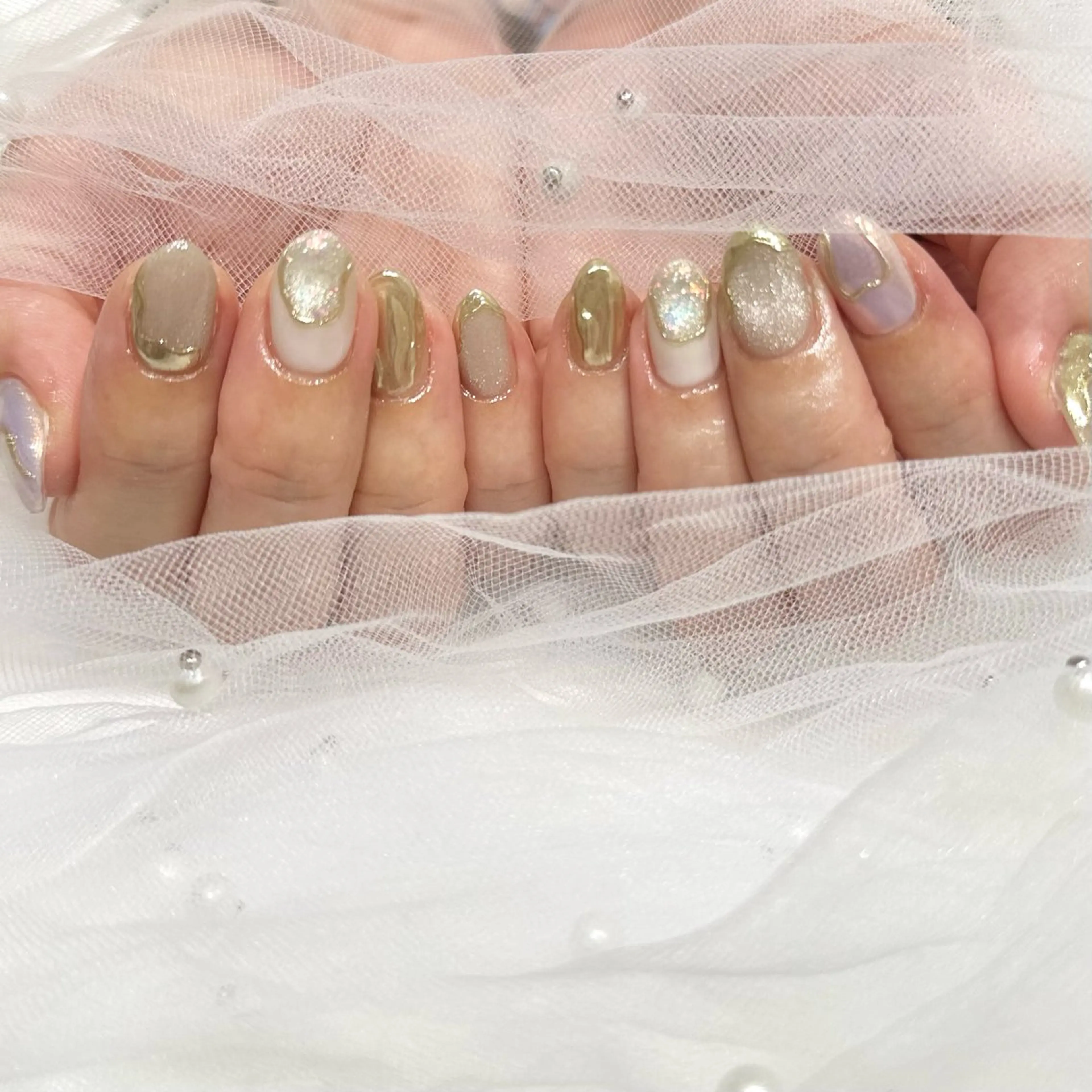 ネイル ミラーネイル nailsalon Lucetta.のネイルデザイン