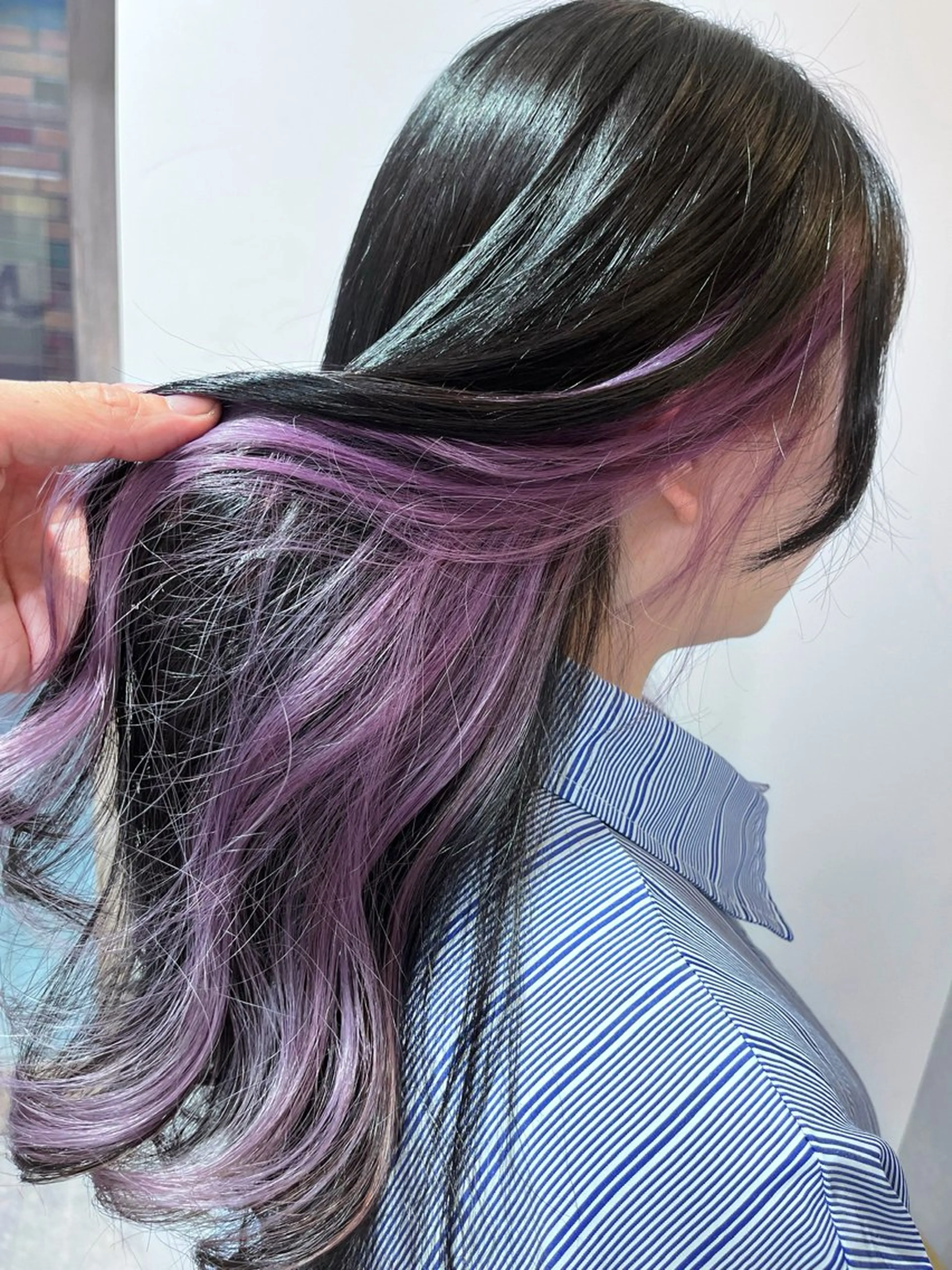 セミロング カット ヘアカラー 山田 守のヘアスタイル