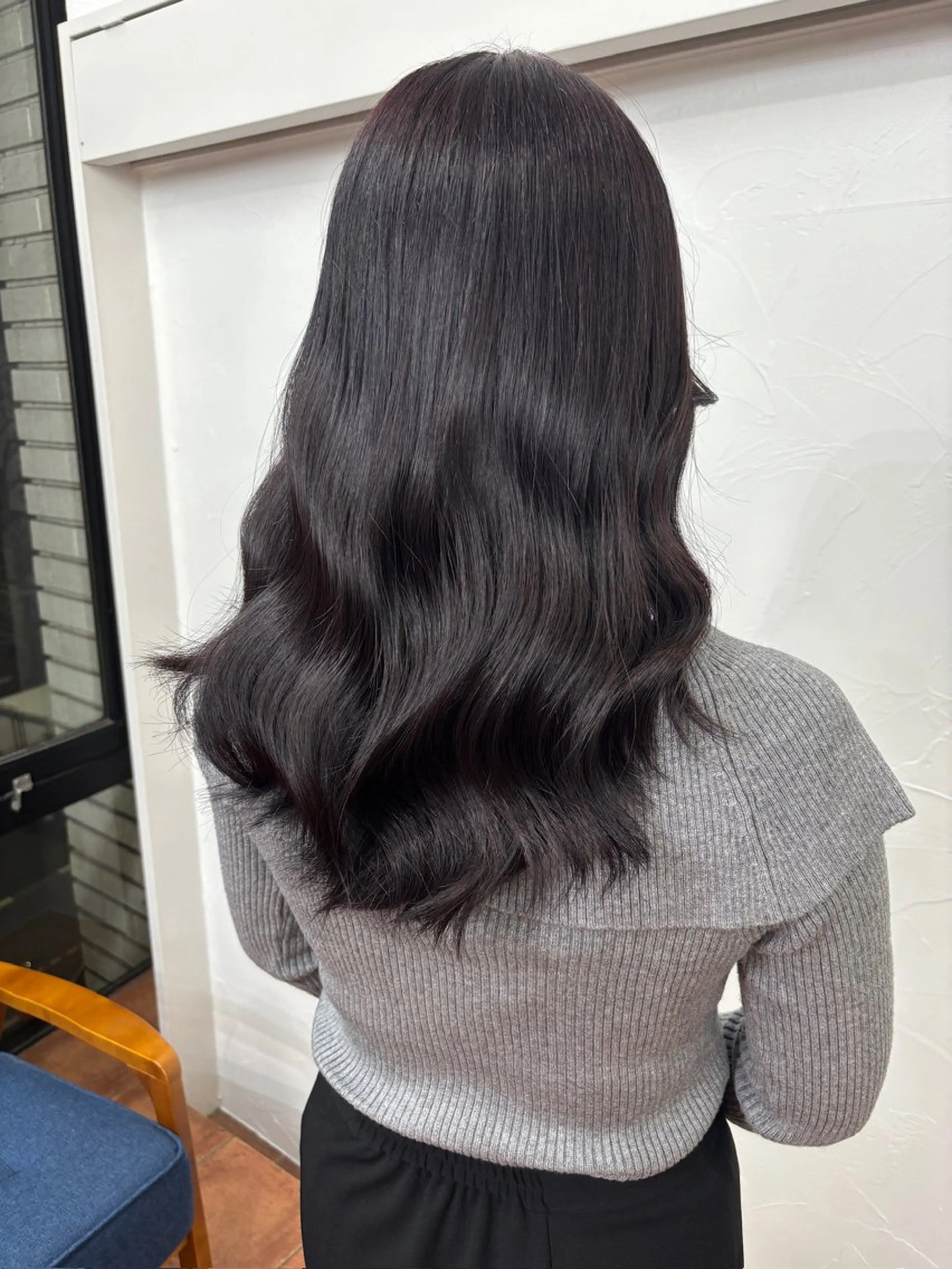 セミロング ヘアカラー トリートメント ヘアセット ラベンダーカラー /巻き/WAKANAのヘアスタイル