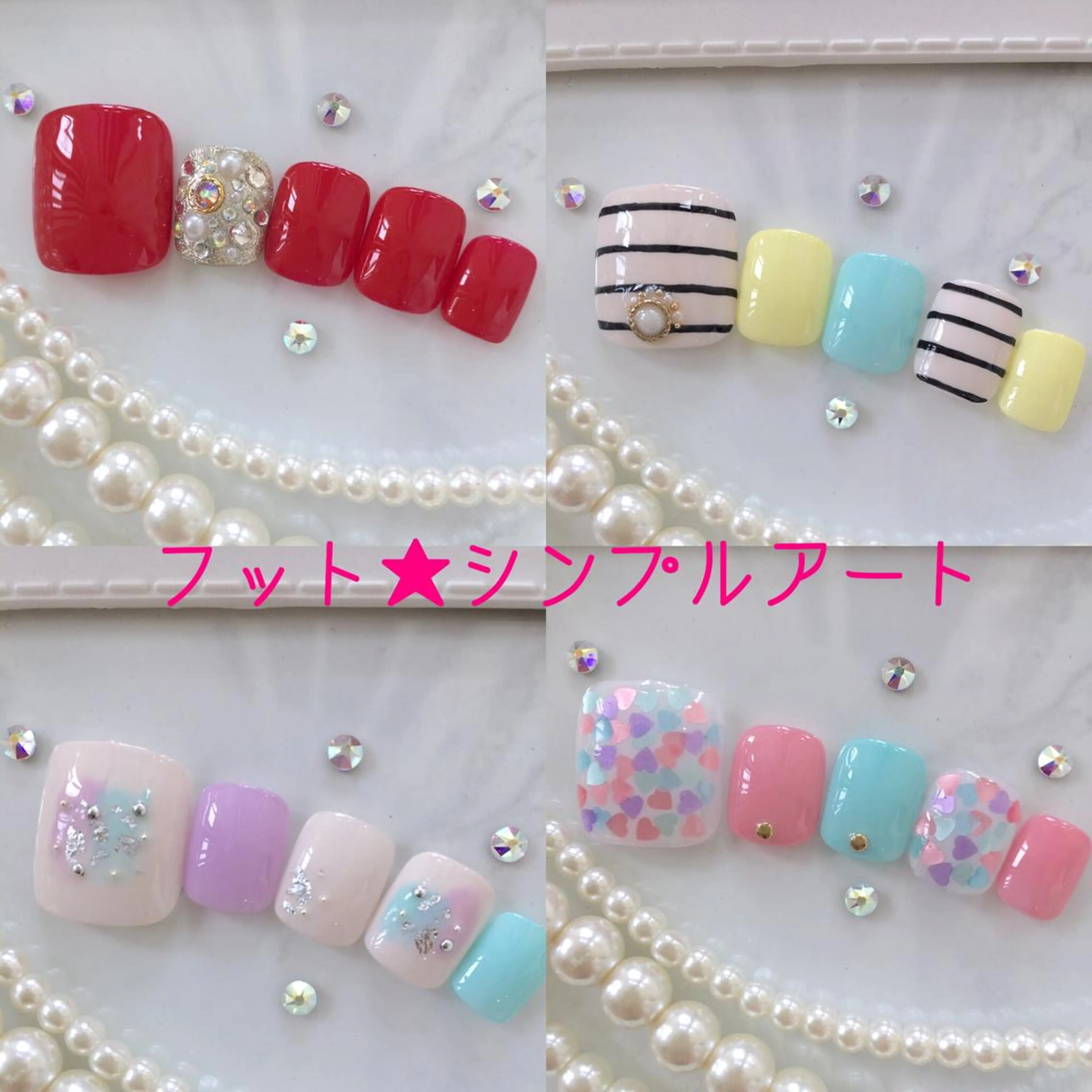 ネイル アートネイル シンプルネイル HALU ハルのネイルデザイン