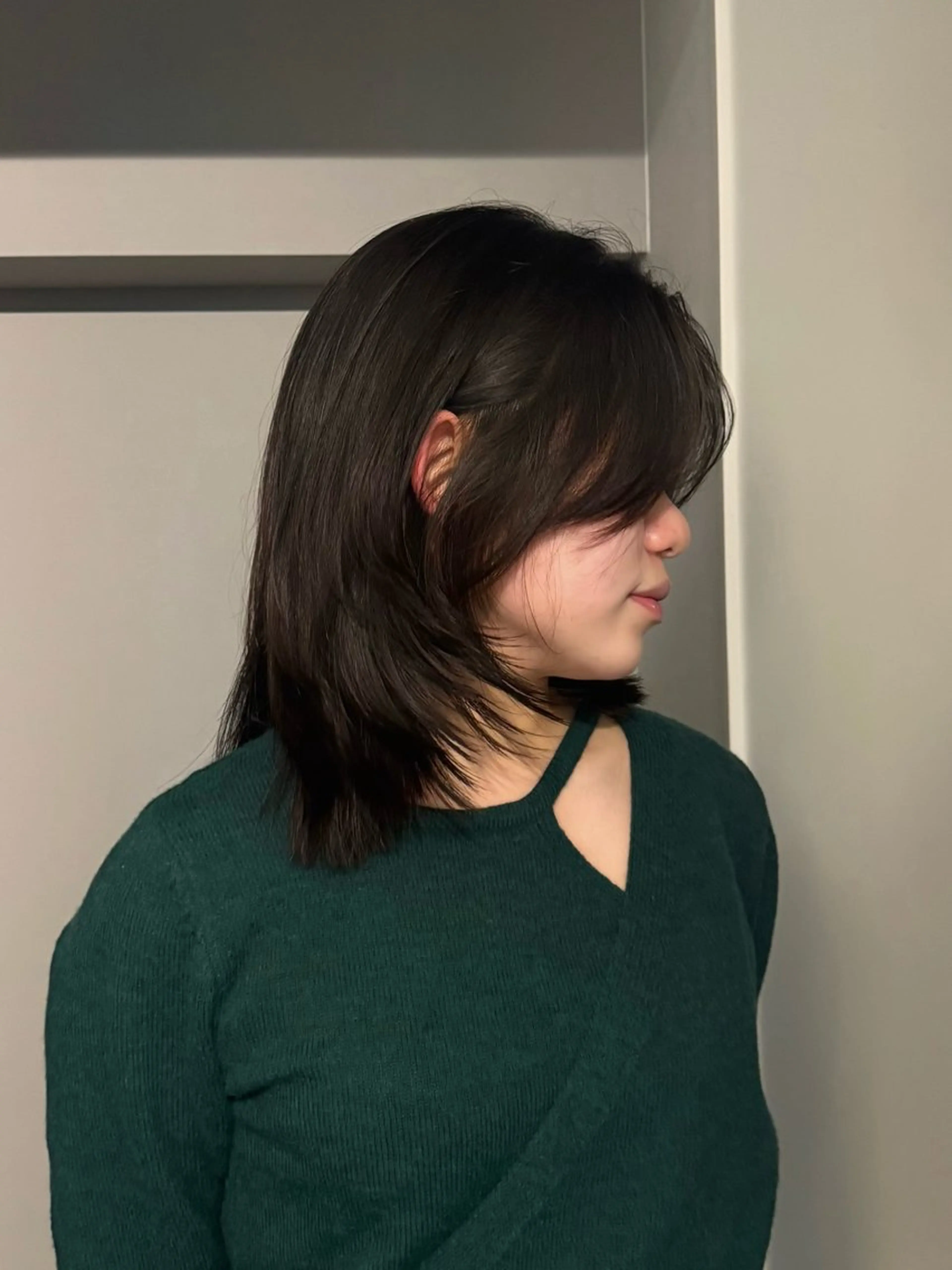 ミディアム カット ヘアカラー ワンカールで盛れる レイヤー🎀Macoのヘアスタイル