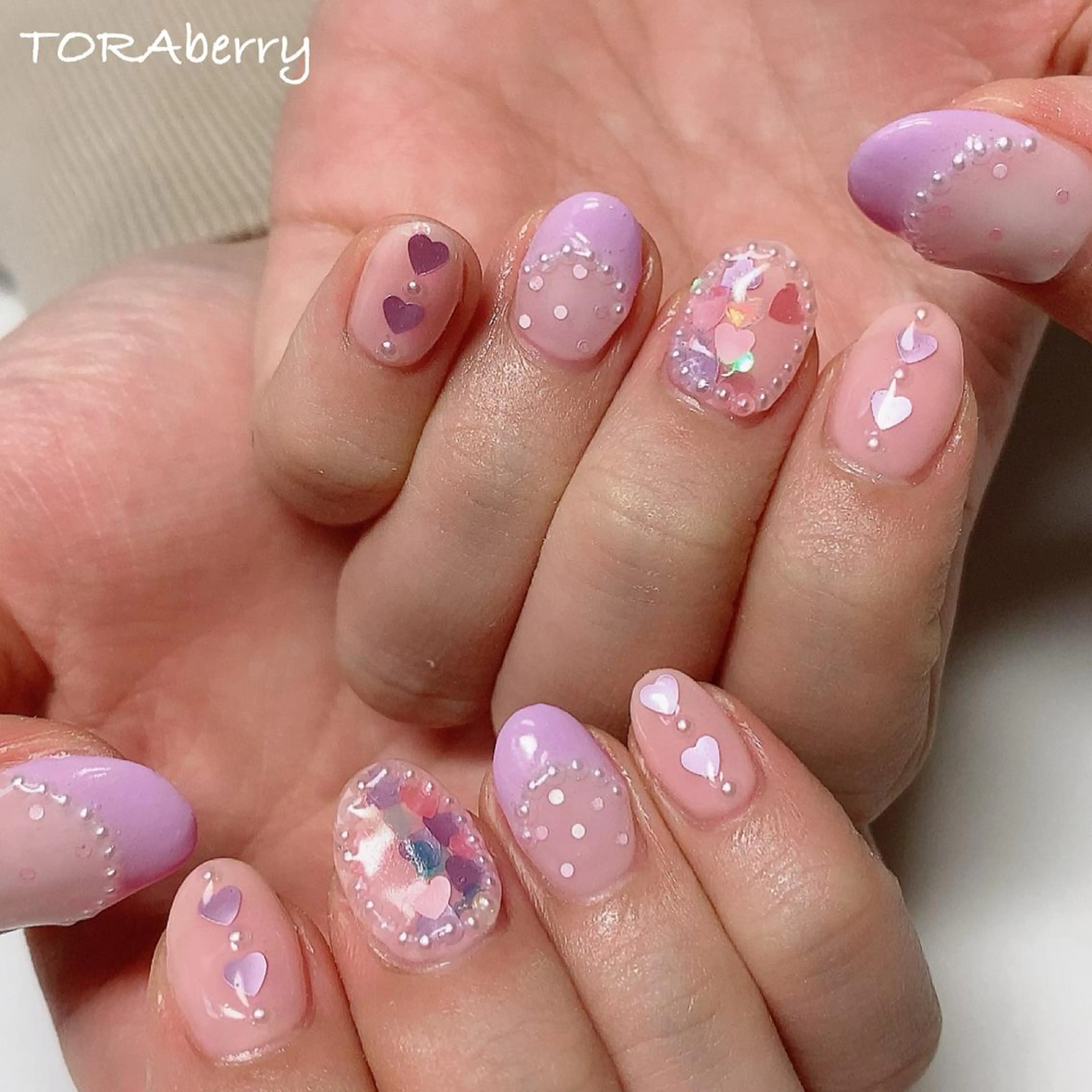 ネイル パステルネイル ハンドネイル ネイリスト なつみのネイルデザイン
