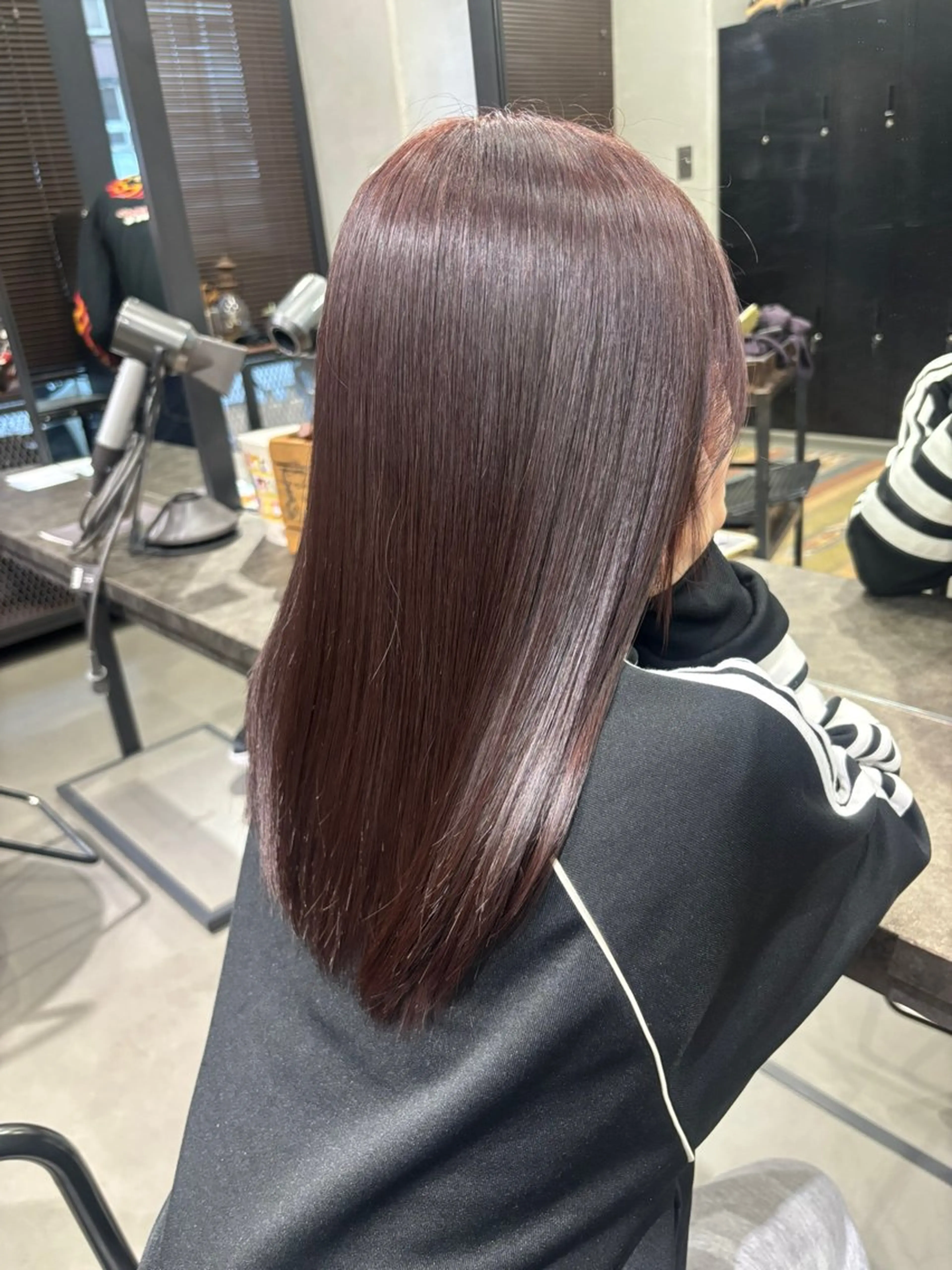 ロング ピンクブラウン TELAHAIR 石岡♡Rinaのヘアスタイル