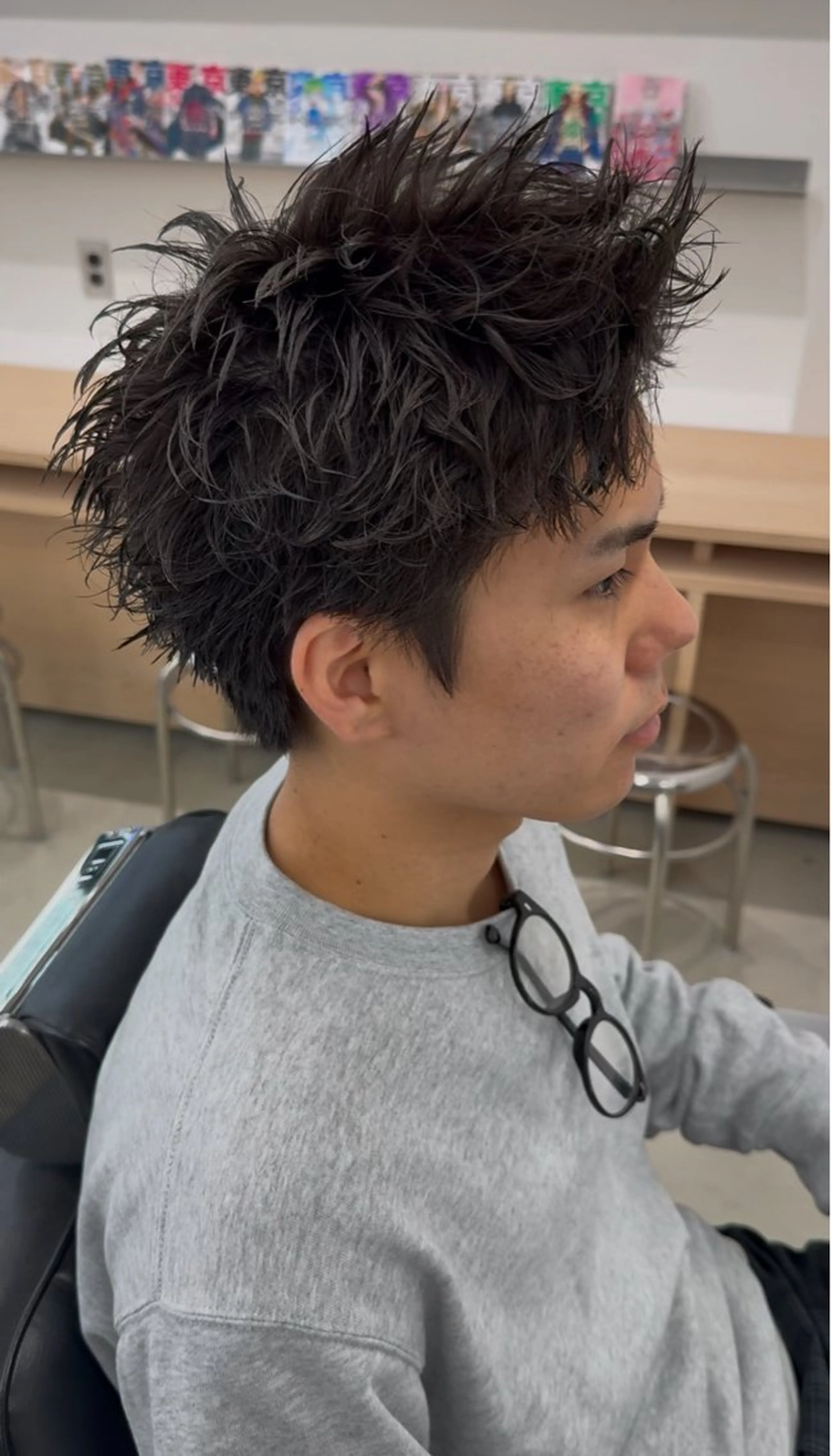 ショート パーマ ヘアアレンジ メンズ カット パーマ トリートメント ヘアセット 亀井隆汰/メンズ専門 パーマ特化美容師のヘアスタイル