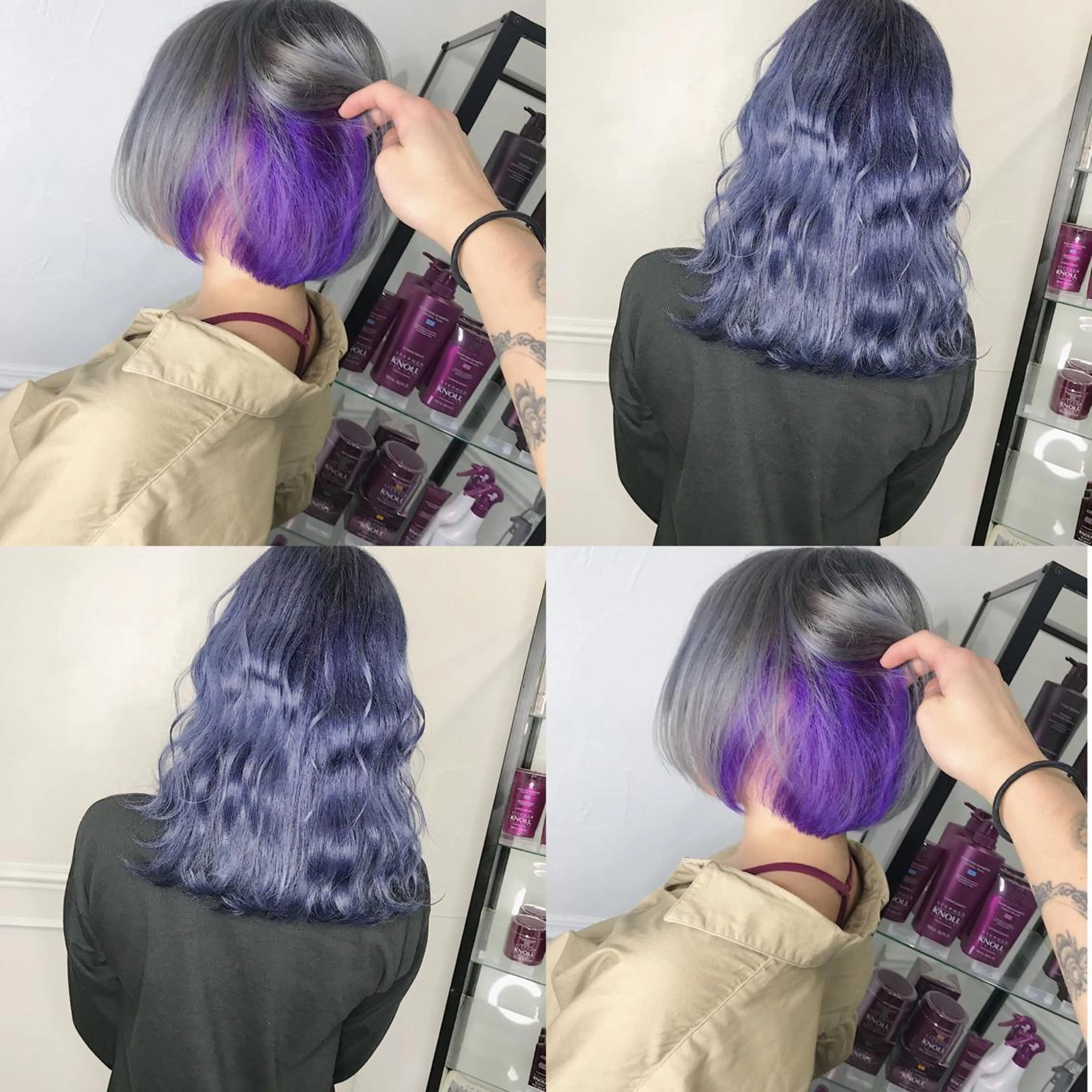 ショート カラー JuNブリーチに 縮毛矯正するプロのヘアスタイル