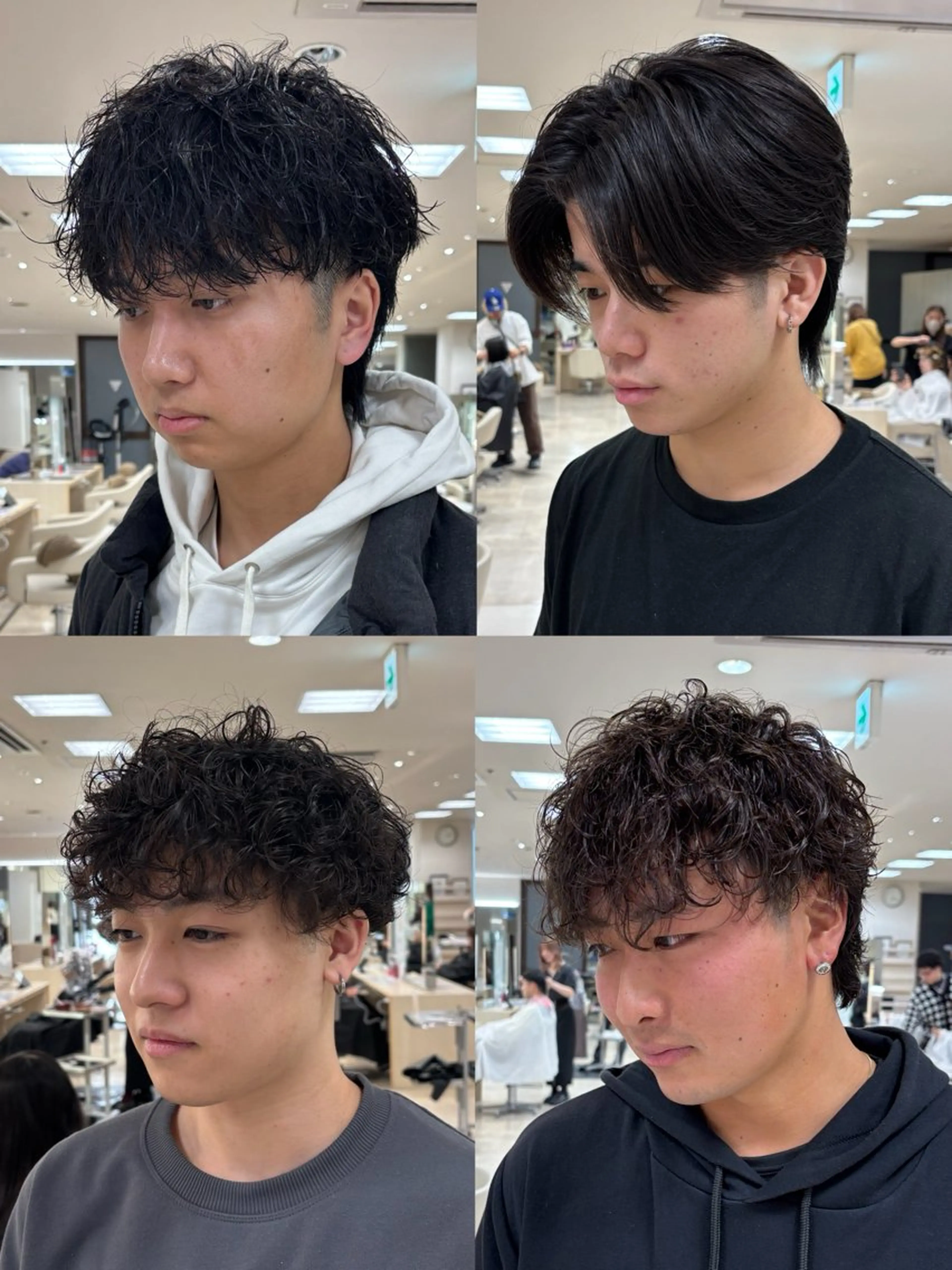 パーマ メンズ カット パーマ トリートメント 湘南/メンズパーマ/ ハイライト/ユチカのヘアスタイル