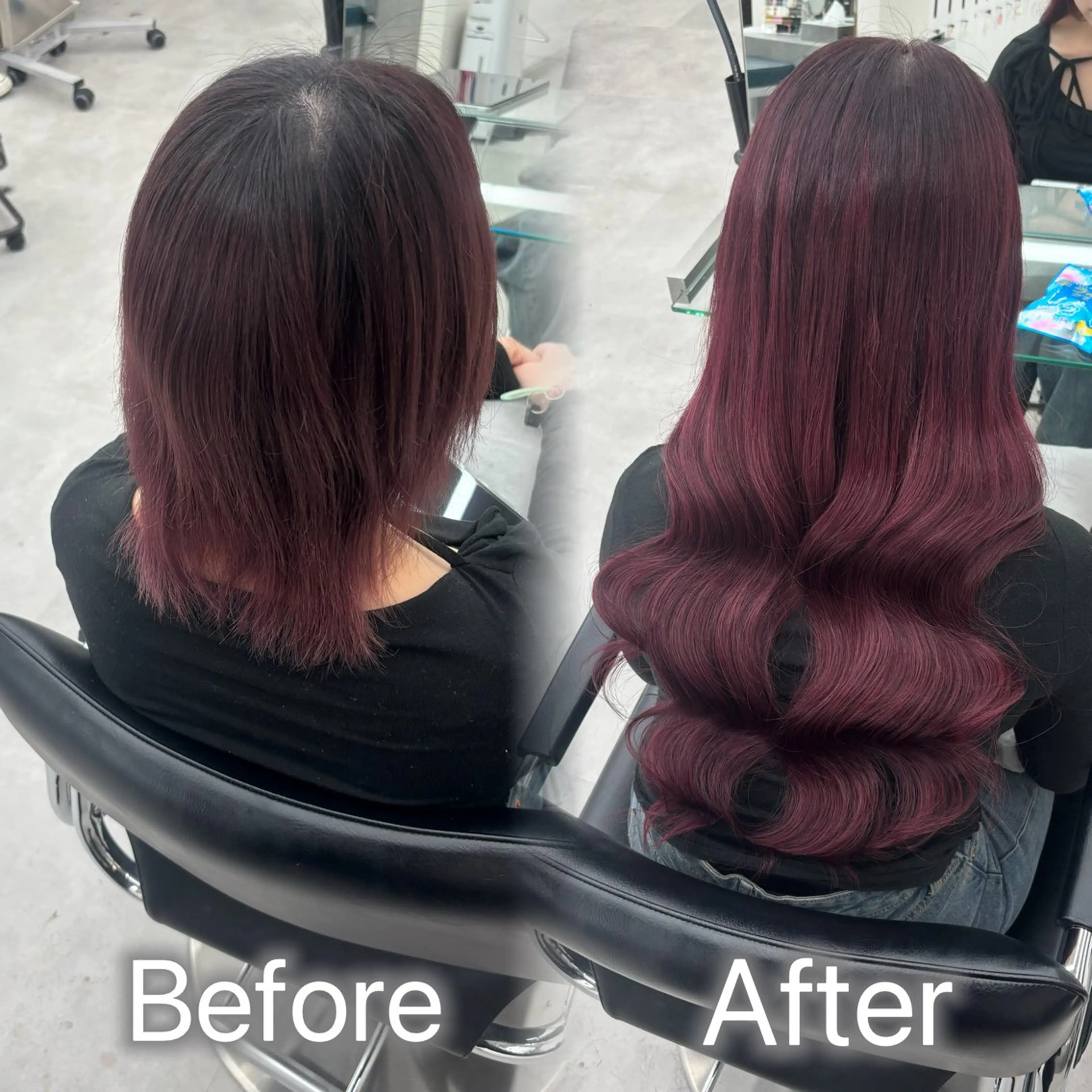 ロング カラー ヘアアレンジ メンズ カット ヘアカラー トリートメント エクステ ヘアセット 羽エク指名No1✨️ シールエク🌙しぇるのヘアスタイル