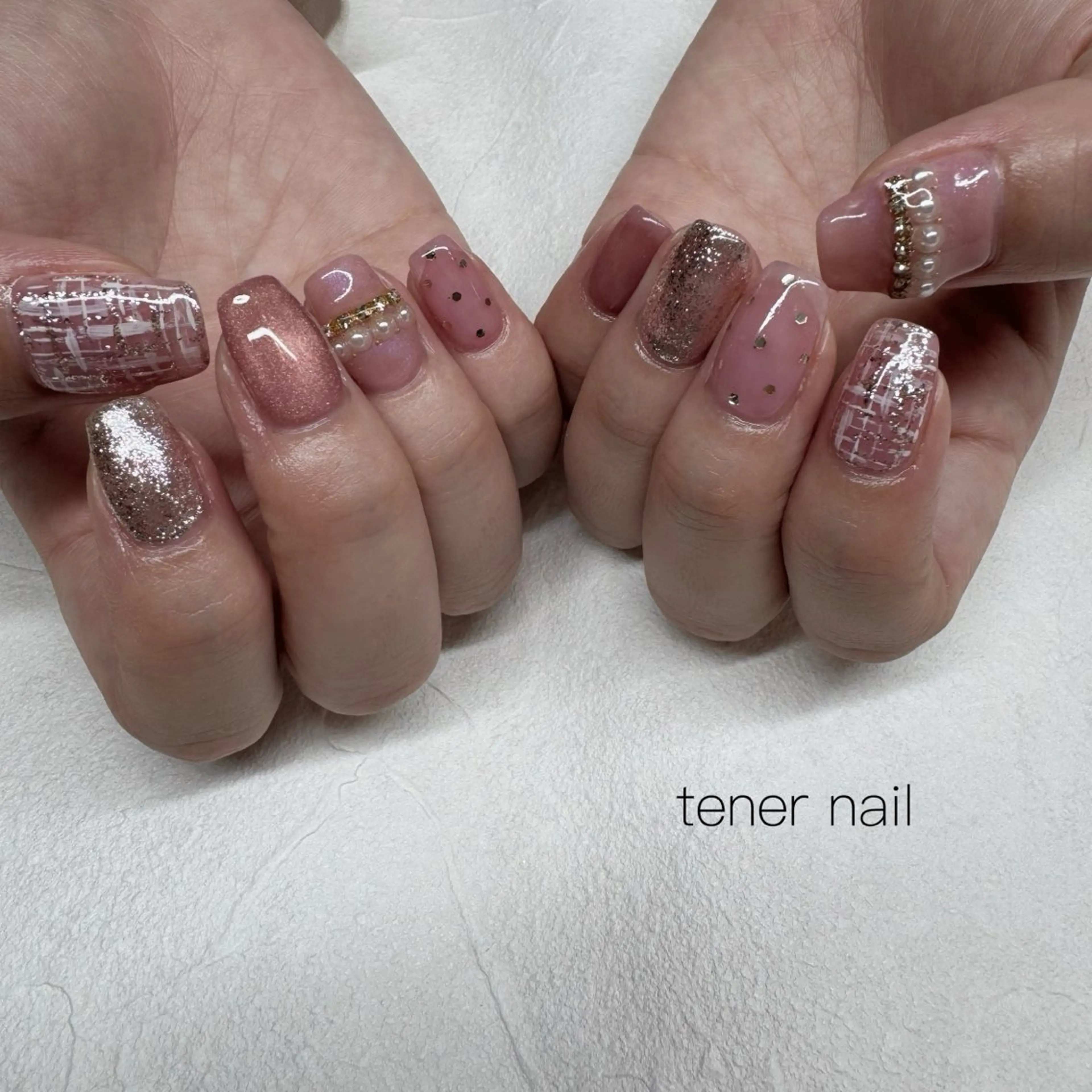 ネイル バレンタイン ハンドネイル テネルネイル tener nailのネイルデザイン