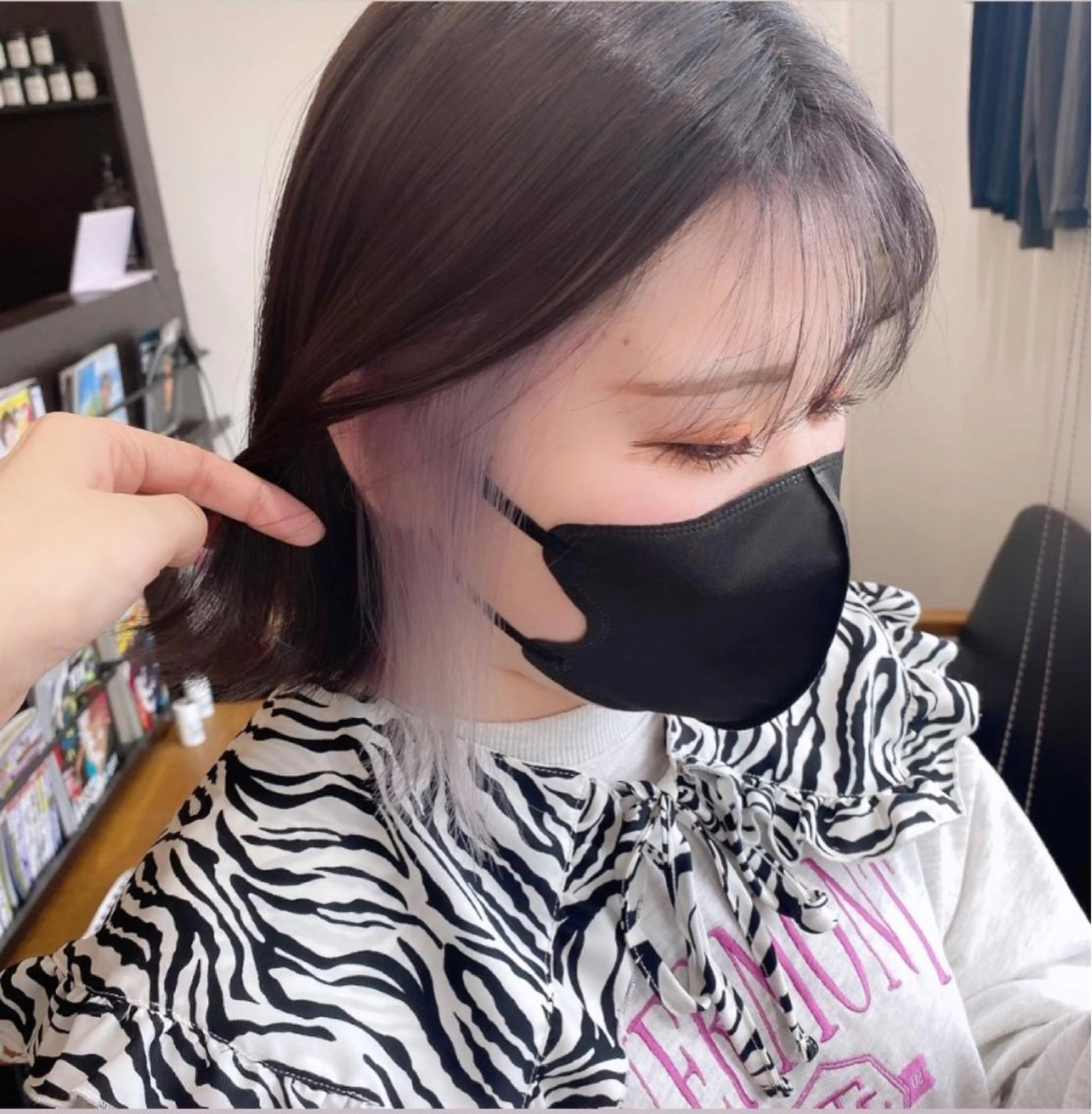 ミディアム ヘアカラー 🦋透明感カラー🦋 CHIHARUのヘアスタイル