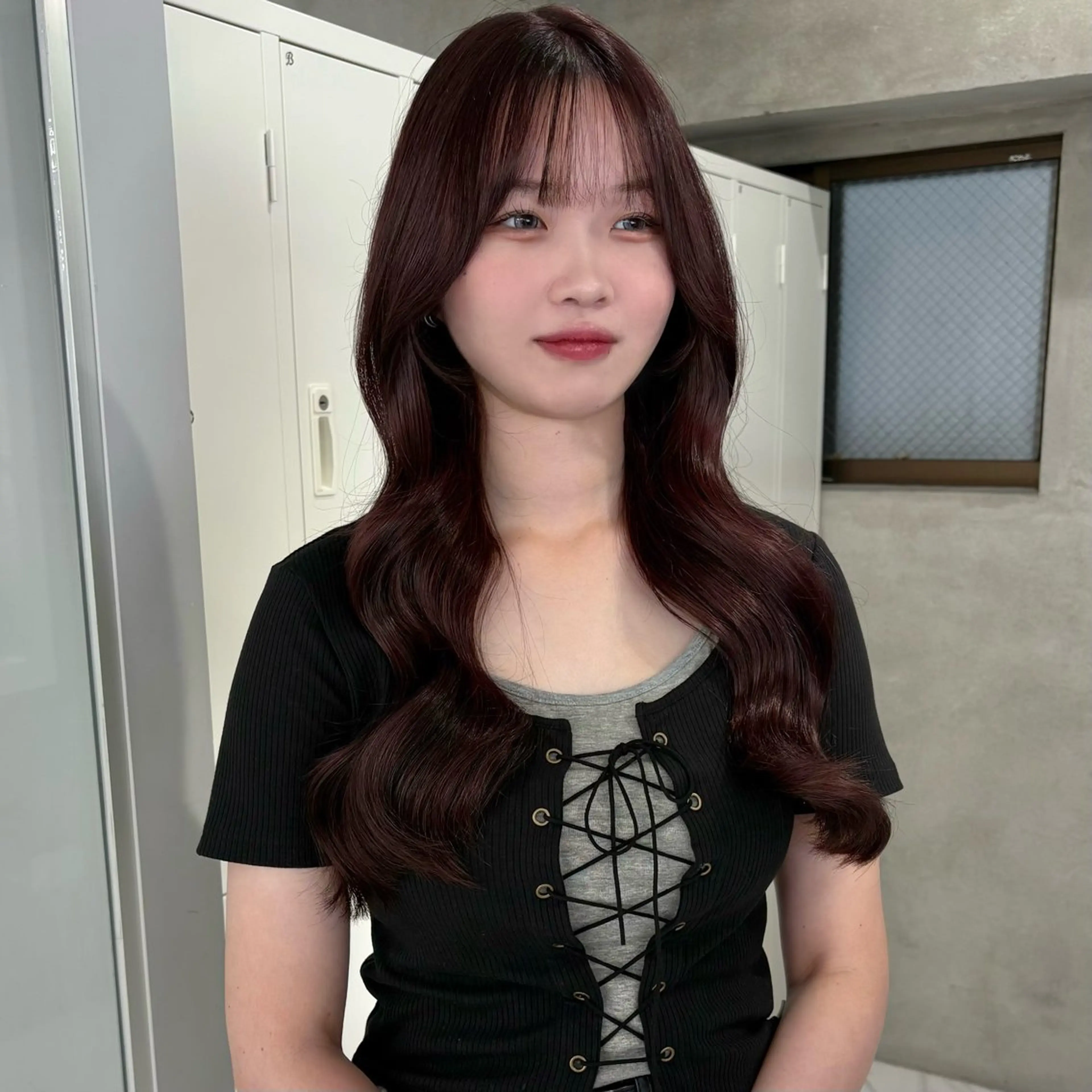 ロング カラー ブリーチ ダブルカラー ラベンダーカラー ブリーチなしカラー ピンクカラー riko/レイヤー カット/ヘアセットのヘアスタイル