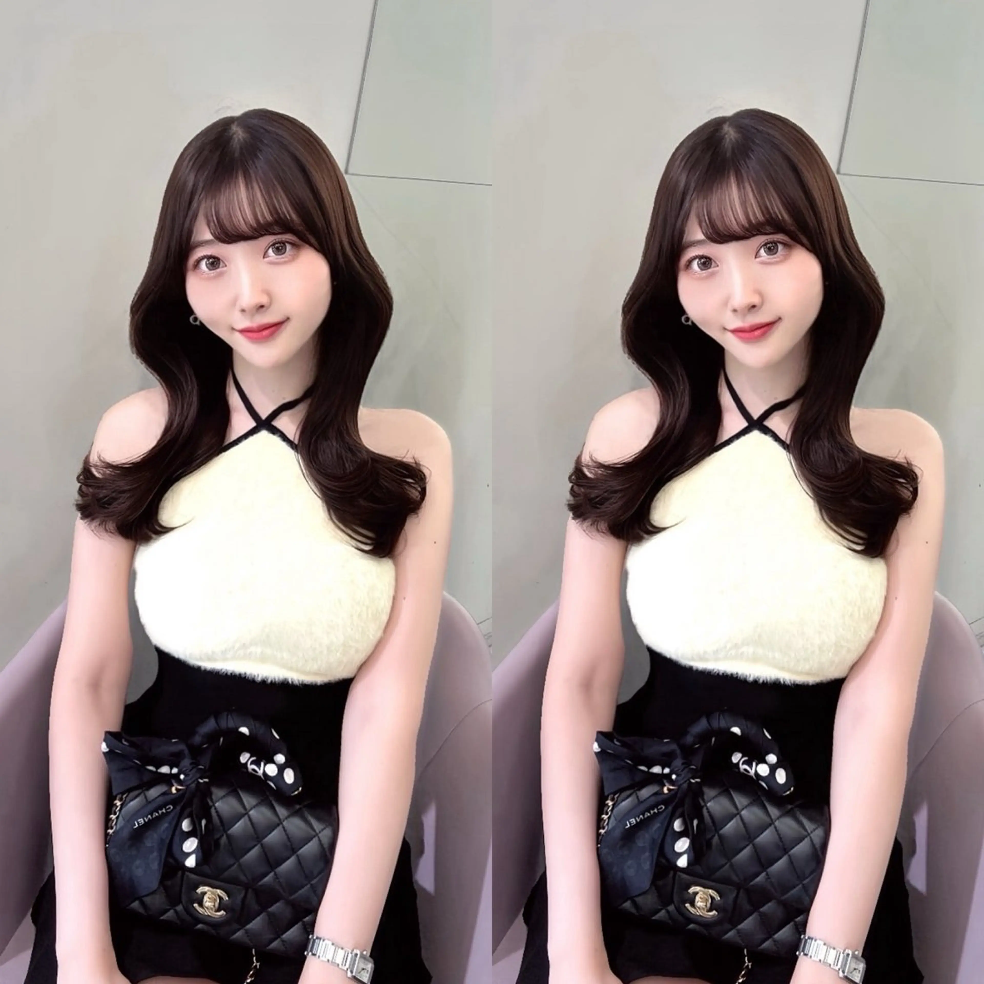 ロング カラー レイヤー/髪質改善 /透け感カラー/艶髪のヘアスタイル