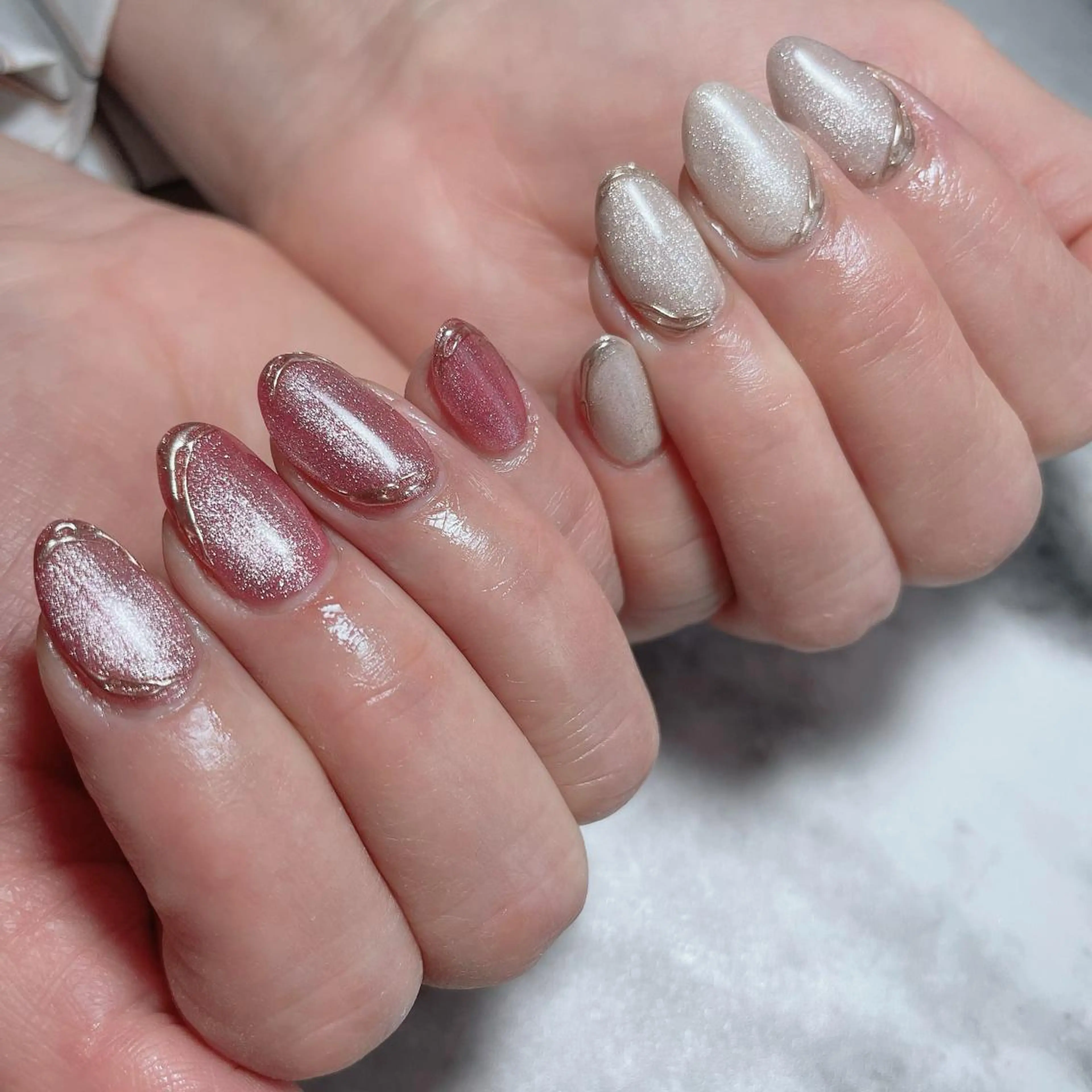 ネイル マグネットネイル ハンドネイル Kayo 💅のネイルデザイン