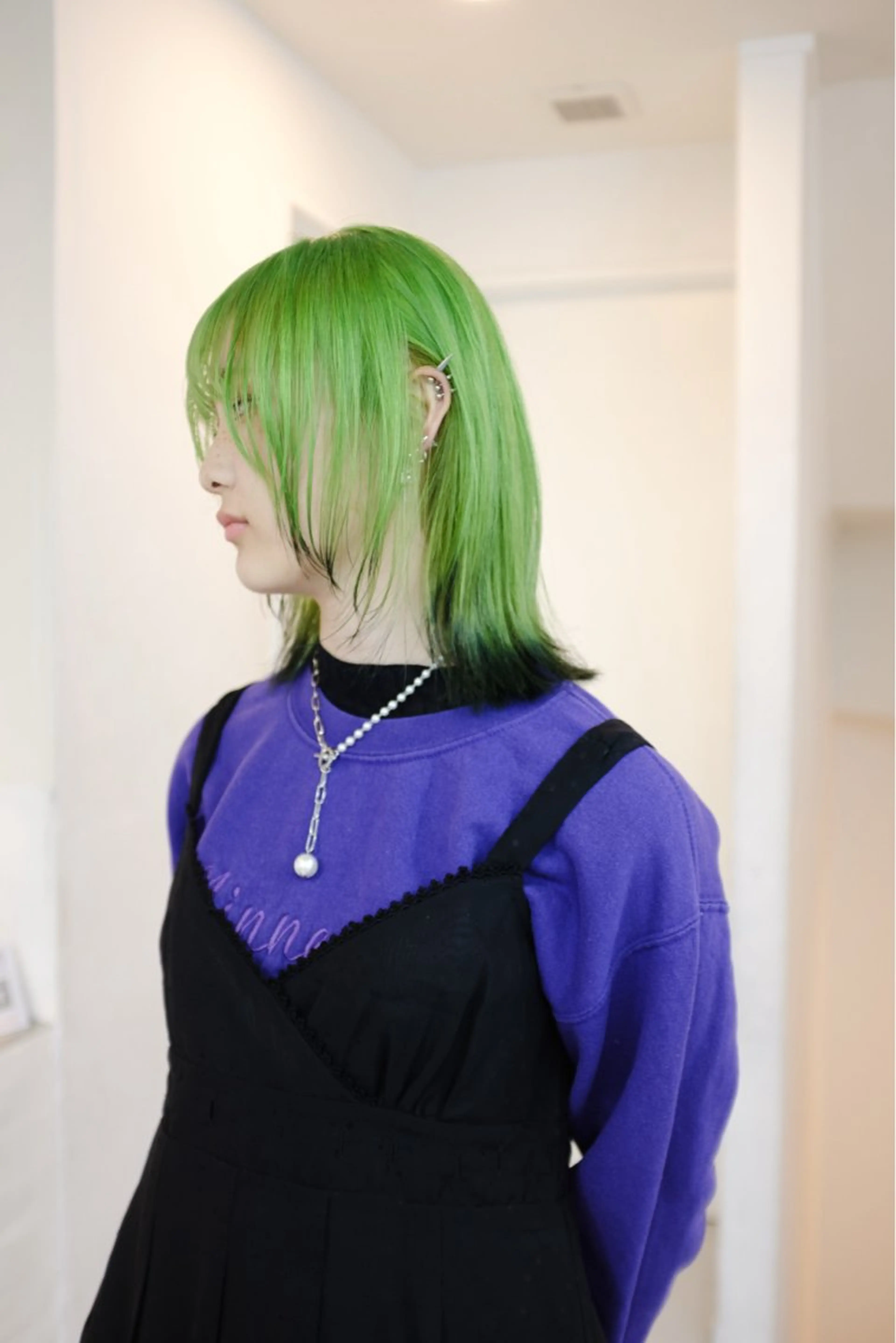 セミロング カラー ヘアアレンジ 🦠デザインカラー/ 魚瀬あおい🦠のヘアスタイル