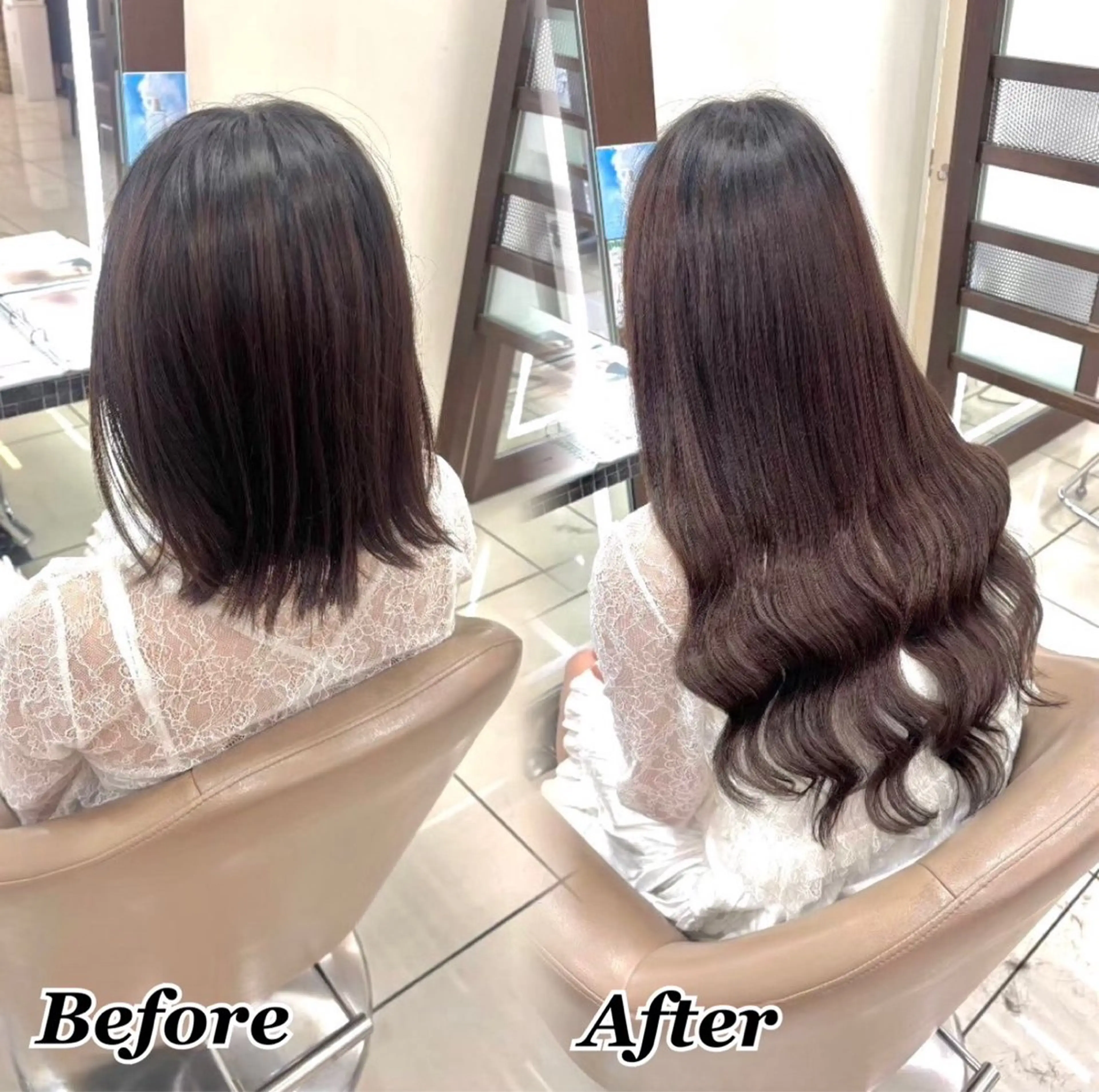 エクステ ヘアメ🎀推しカラー 🥣横浜/しほ🧸のヘアスタイル