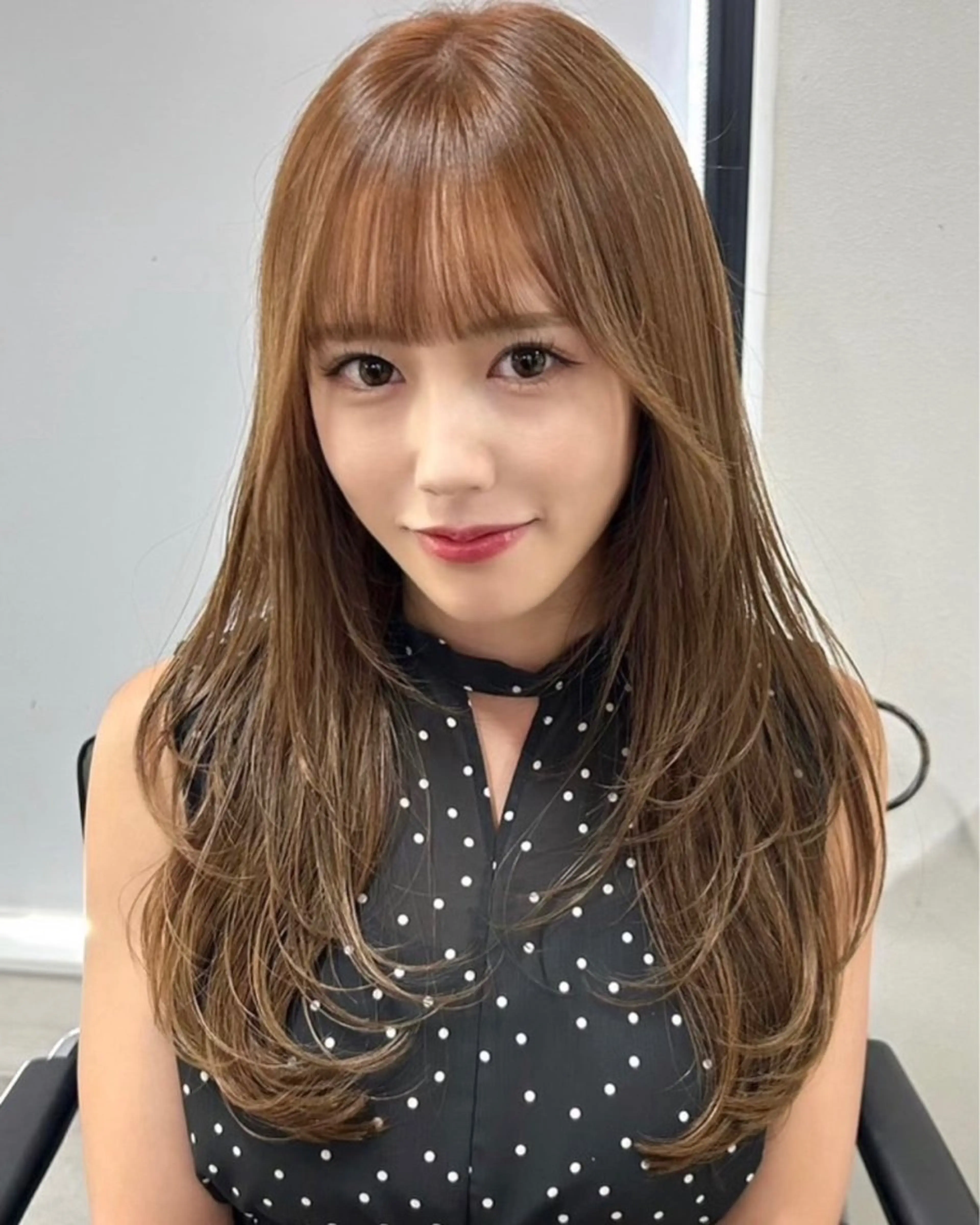 セミロング カラー 髪質改善 レイヤーカット SALOWIN新宿三丁目EAST6F所属・糸川 伸樹のヘアスタイル