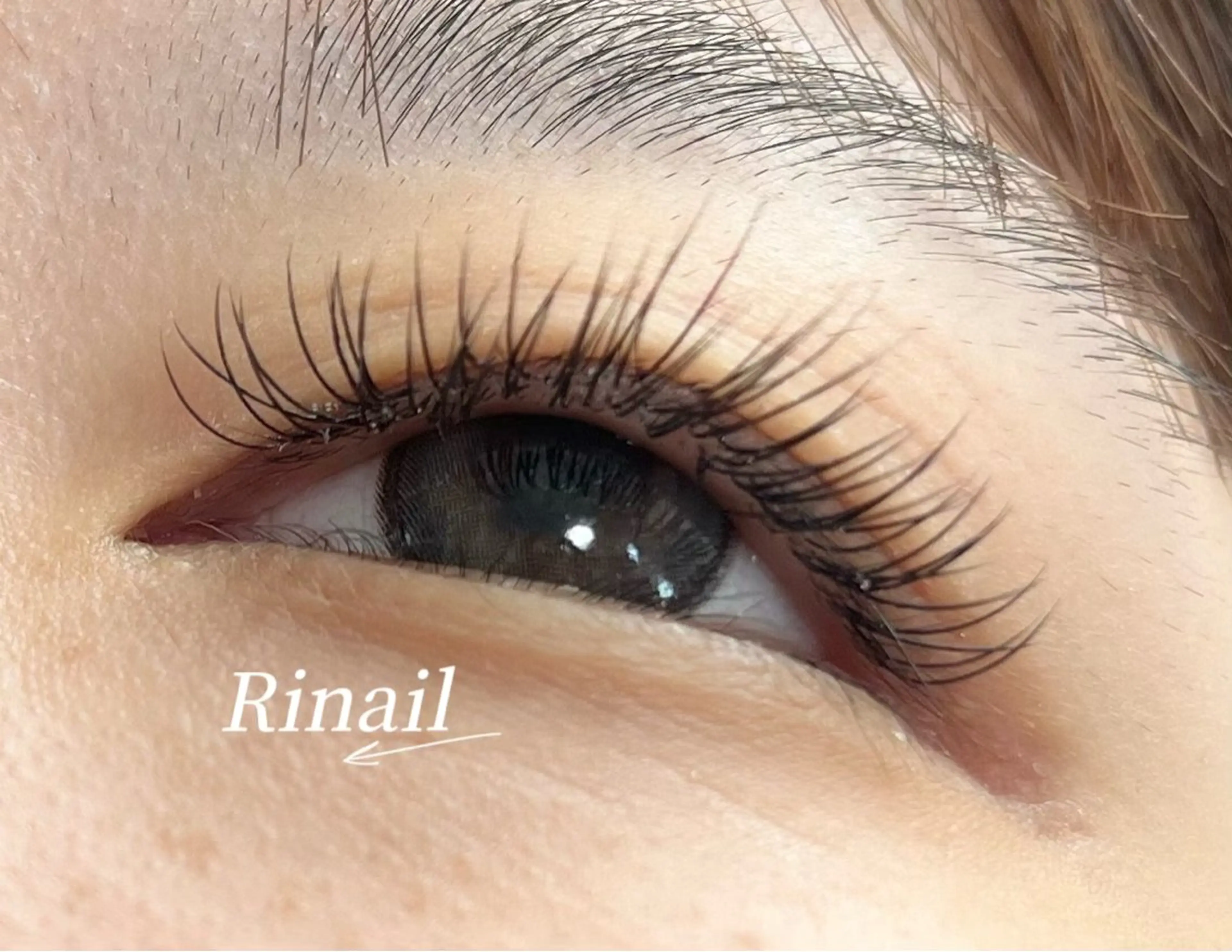 マツエク・マツパ バインドロック フラットラッシュ ナチュラル パリジェンヌラッシュリフト まつげパーマ YK Rinのネイルデザイン
