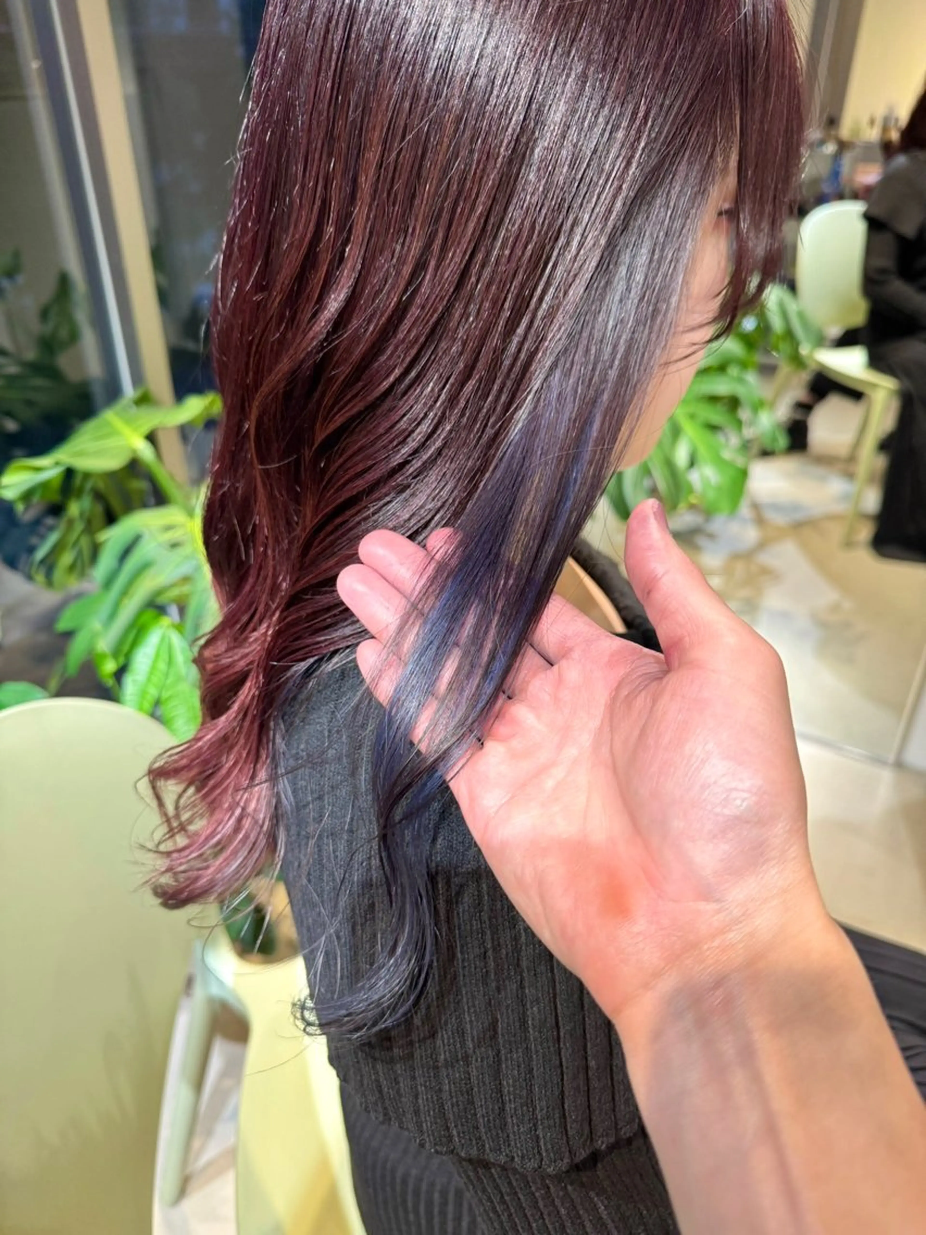 ロング カラー 切りっぱなしボブ ショートボブ アッシュ ベージュカラー グレージュ 髪質改善マスター 長尾勇弥/梅田中津のヘアスタイル