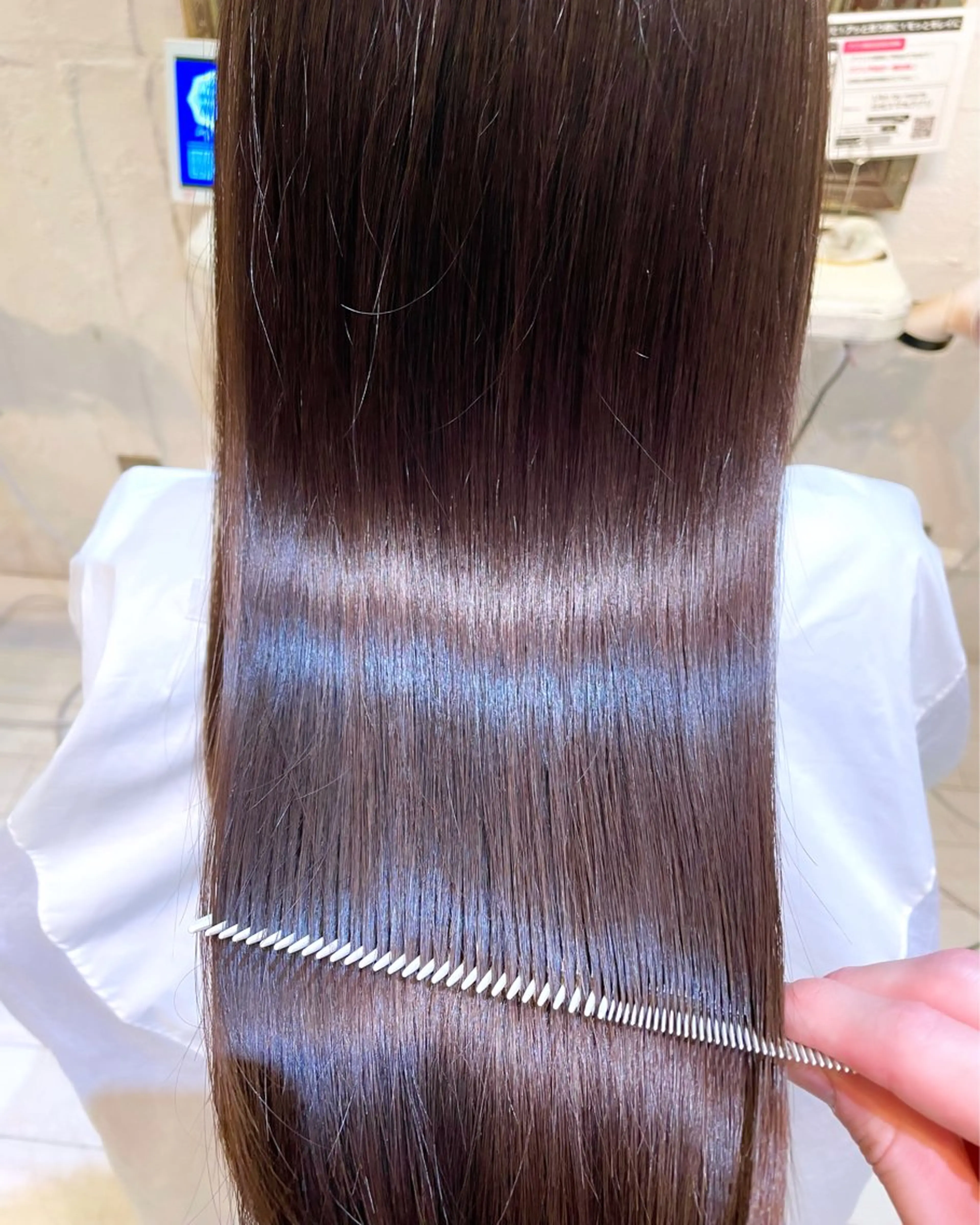 セミロング カラー パーマ ベージュカラー 髪質改善／ブリーチ 宮武　湧斗のヘアスタイル
