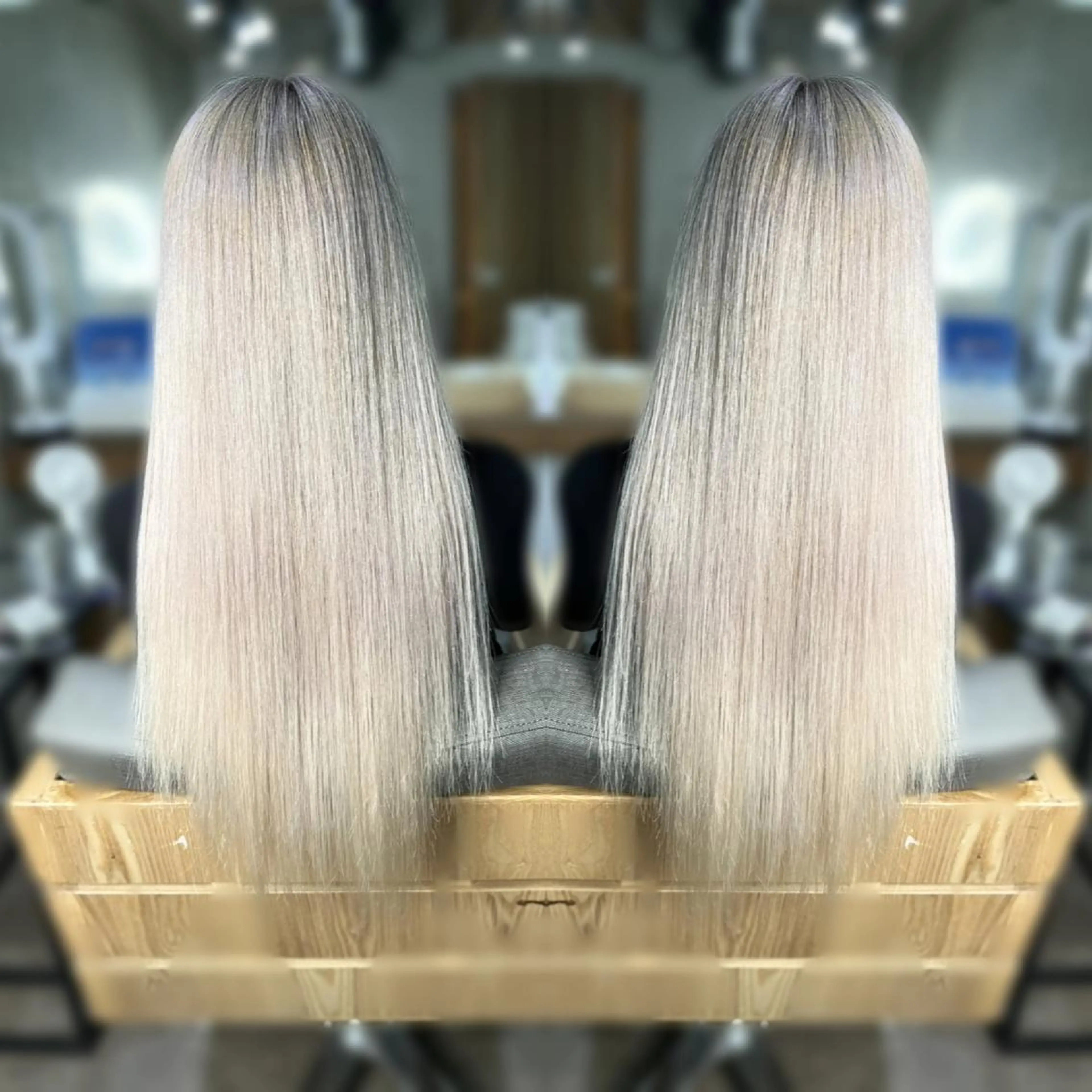 【モデル】ブリーチ+ヘアカラー　4000円　※補足説明必読の写真